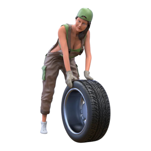 Product photo diorama and model building miniature figure: Mechanic 1