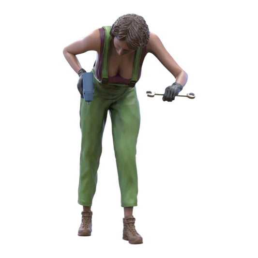 Product photo diorama and model building miniature figure: Mechanic 3