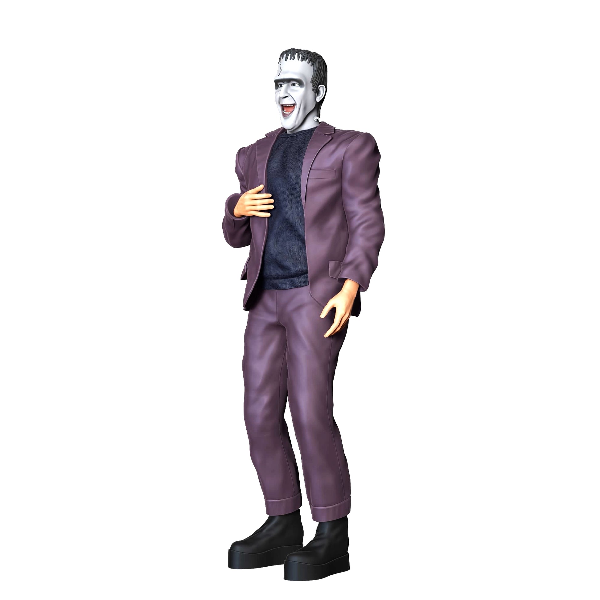 Product photo diorama and model building miniature figure: Horror Father Herman: An unusual monster family