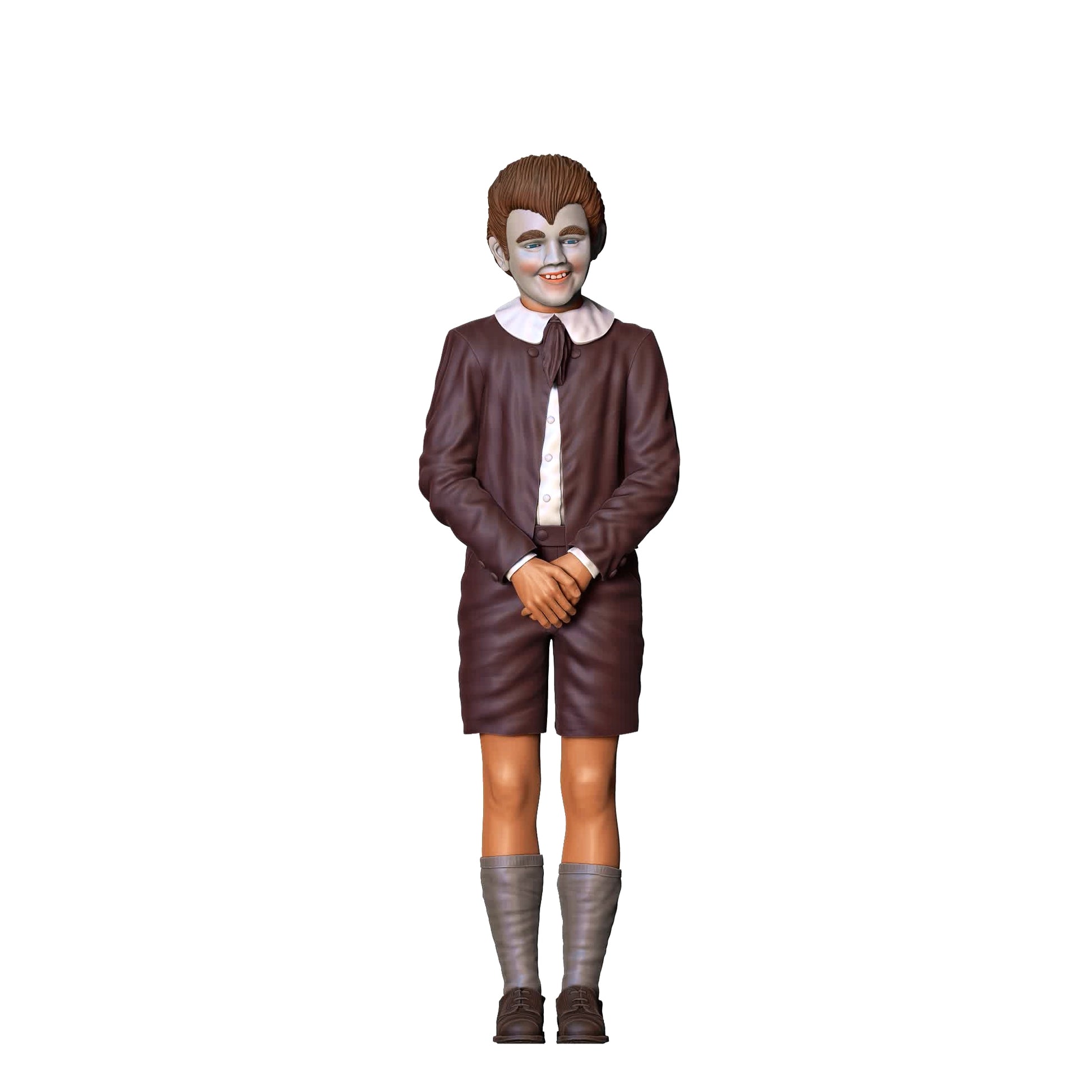 Product photo diorama and model building miniature figure: Horror Son Eddie: An unusual monster family