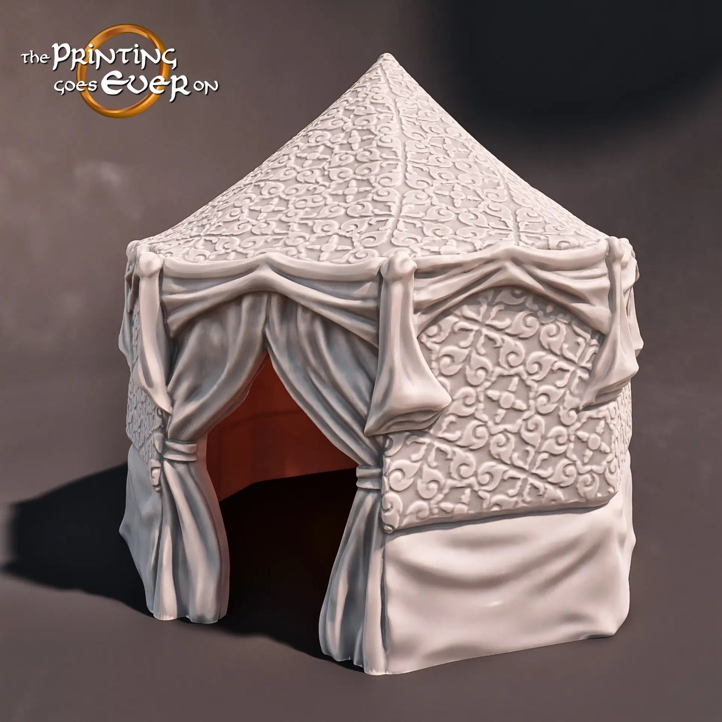 Product photo Tabletop 28mm The Printing Goes Ever On (TPGEO) 0: Oriental Tent A - Shelter in the Desert - Mobile Dwellings of the Southern Warriors