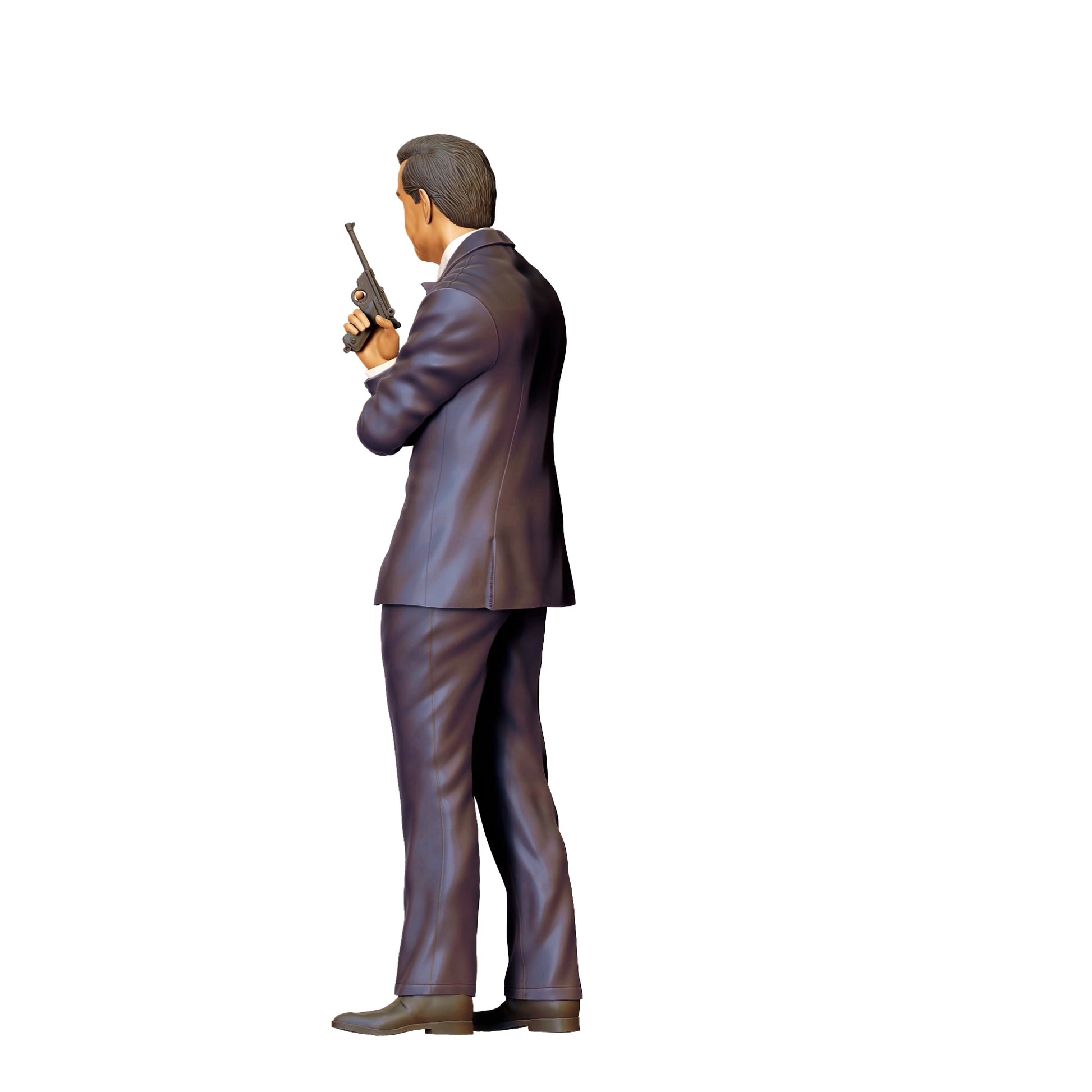 Diorama model building product photo 0: Secret agent in suit with pistol B (Ref. No. 367)