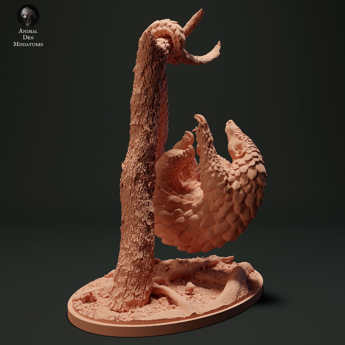 Produktfoto Tier Figur Diorama, Modellbau: 0: Dschungel Tier Figur: hängendes Malaiisches Schuppentier - Sunda-Pangolin (Ref 01_01_06)