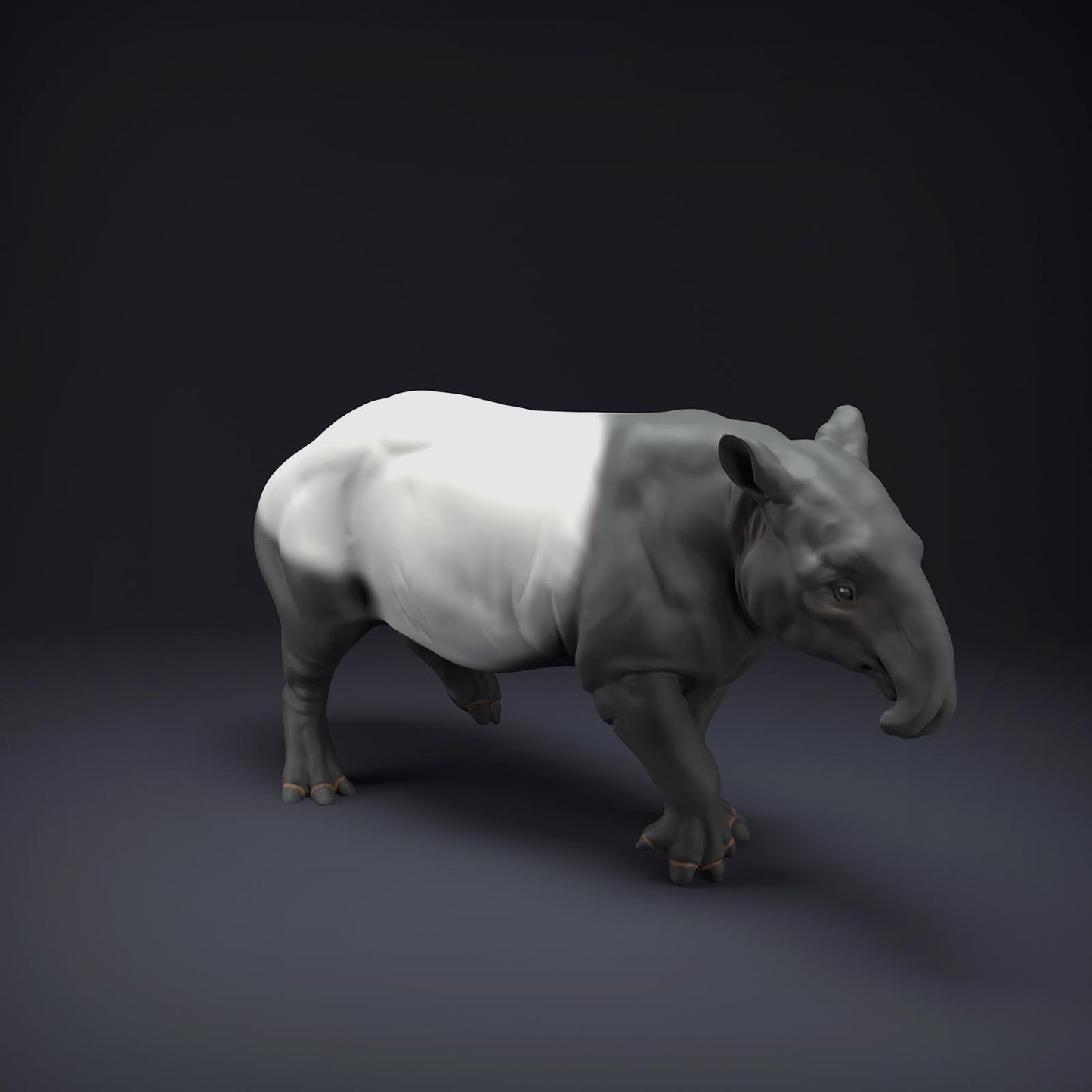 Product photo Animal Figure Diorama, Model Building: 0: Jungle Animal Figure: Malayan Tapir (Ref 01_01_86)
