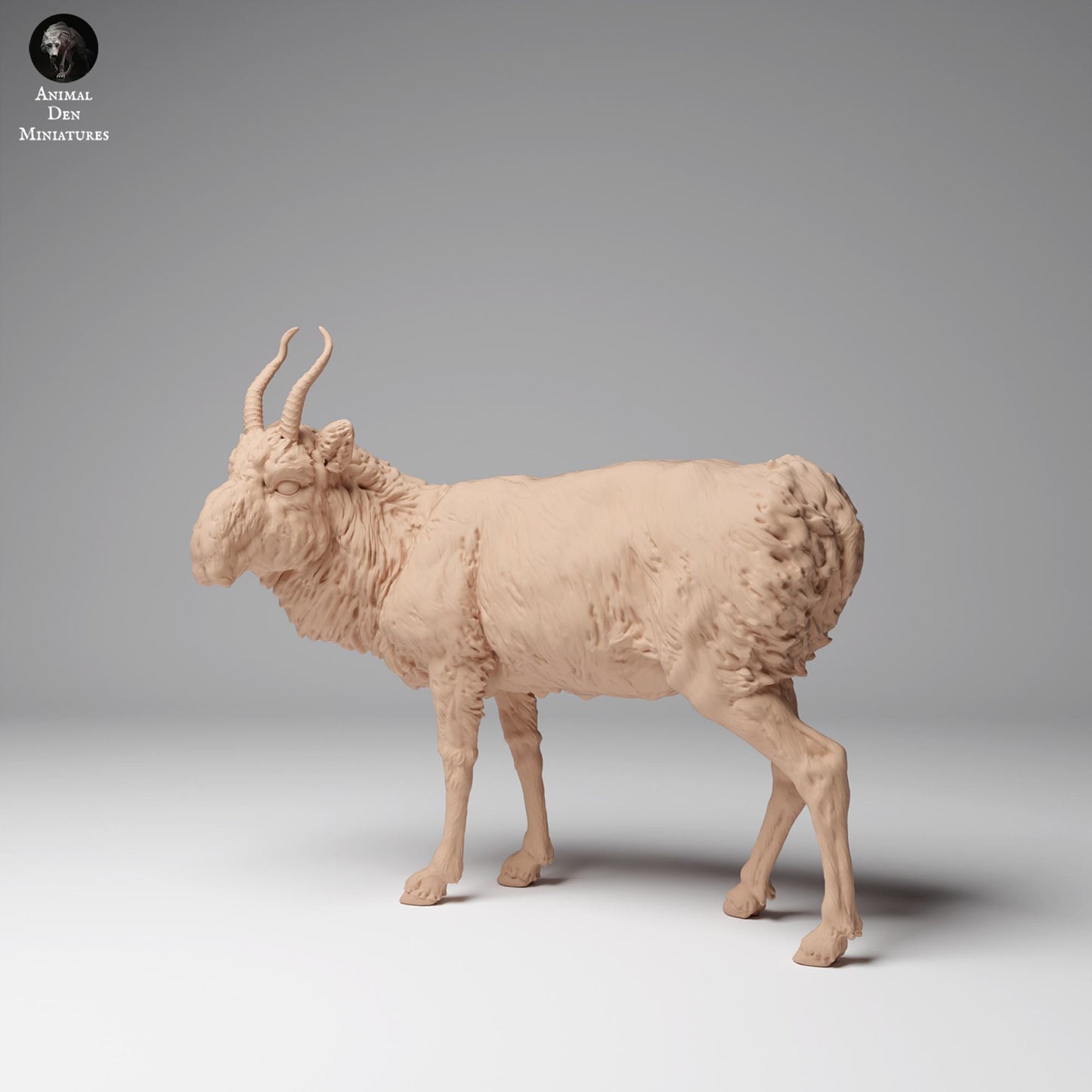 Produktfoto Tier Figur Diorama, Modellbau: 0: Wildtier Figur: Mongolische Saiga Antilope – Männchen (Ref 24_12_10)