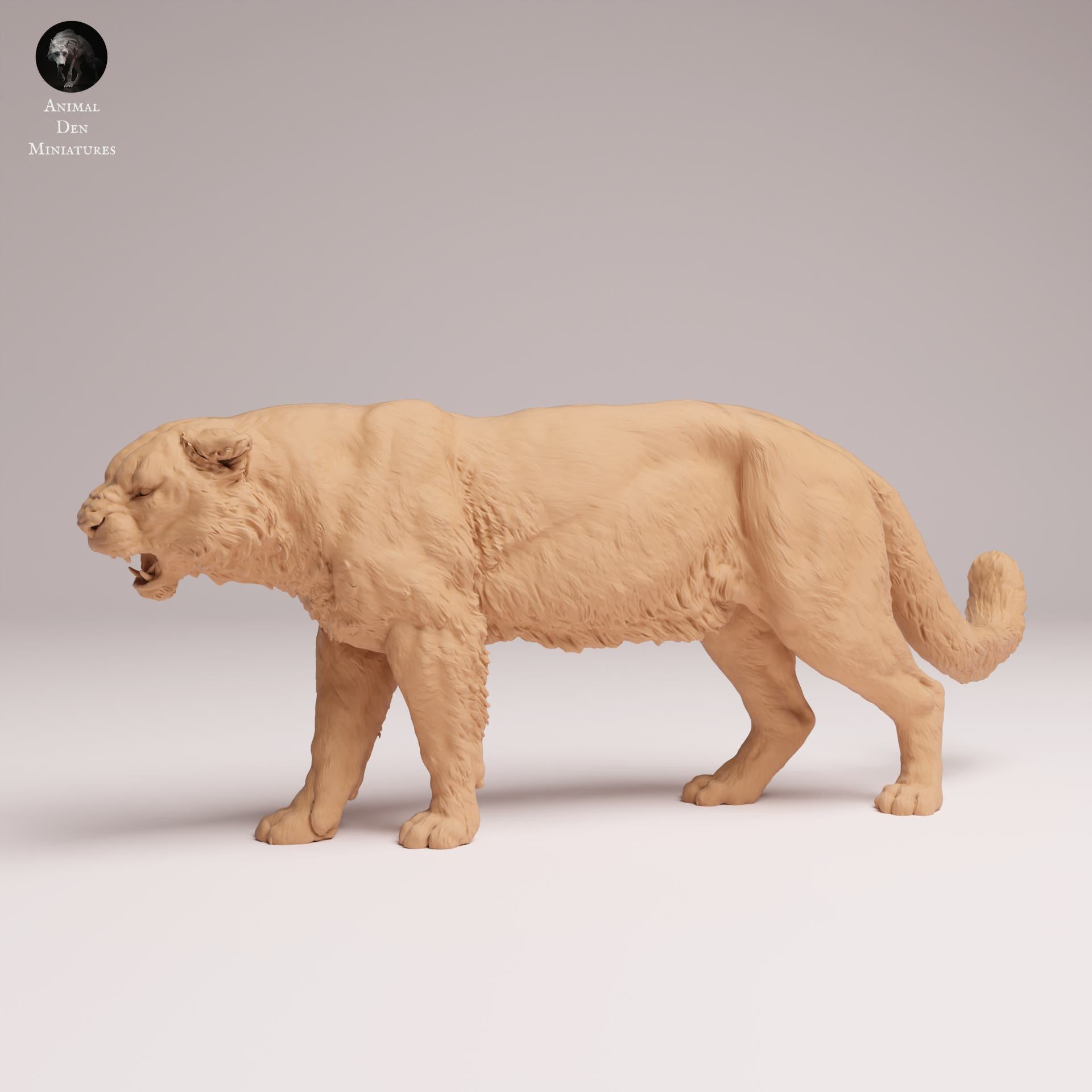 Product photo Animal Figure Diorama, Model Building: 0: Wild Animal Figure: Amur Leopard – roaring (Ref 25_07_04)