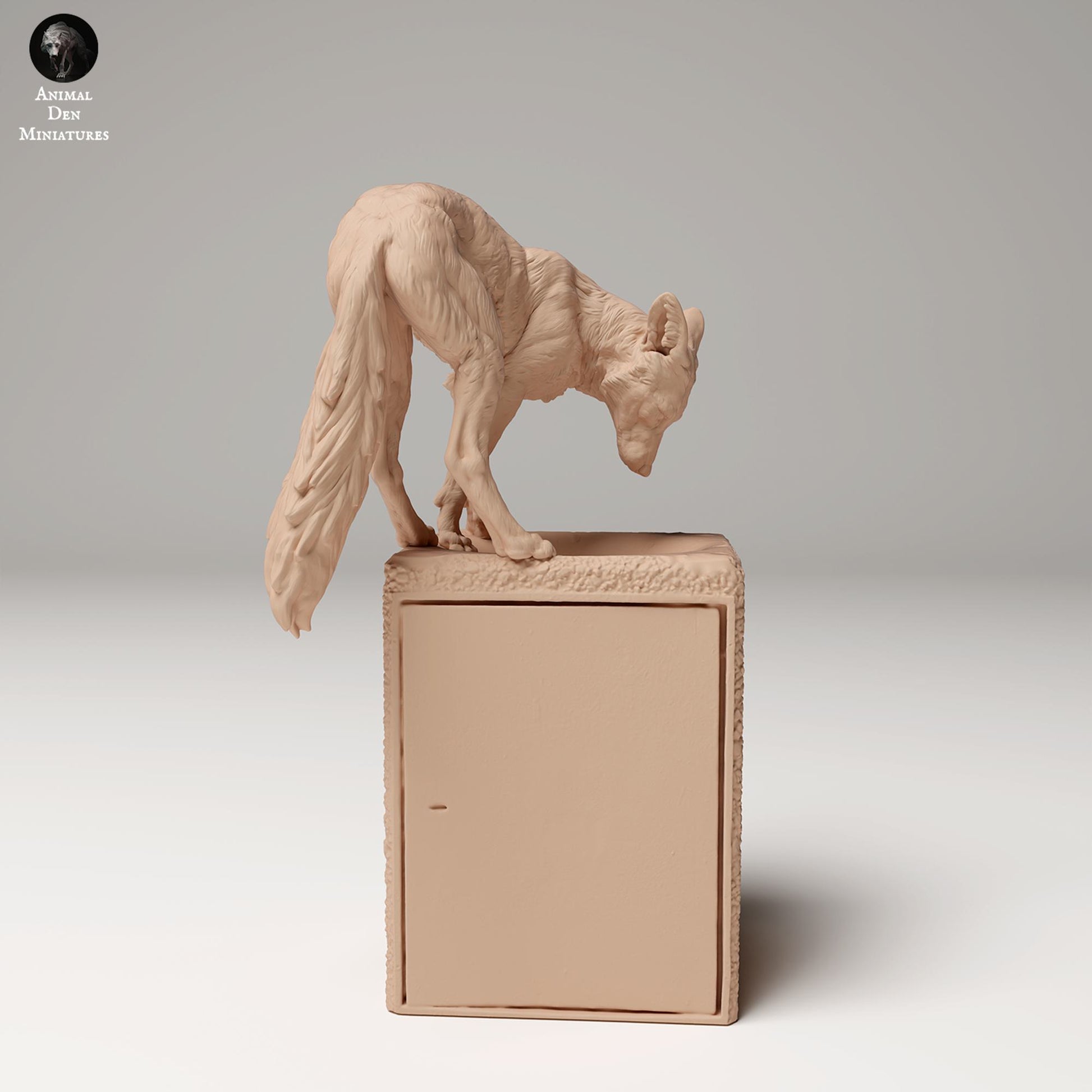 Product photo Animal Figure Diorama, Model Building: 0: Wildlife Figure: Red Fox on Trash (Ref 24_09_03)