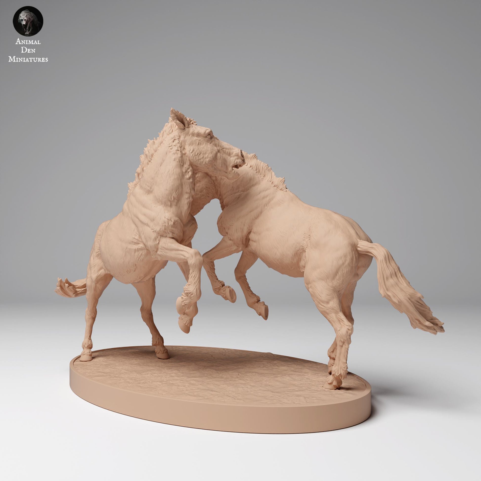 Product photo Animal Figure Diorama, Model Building: 0: Wild Animal Figure: Fighting Przewalski Horses (Ref 24_12_02)