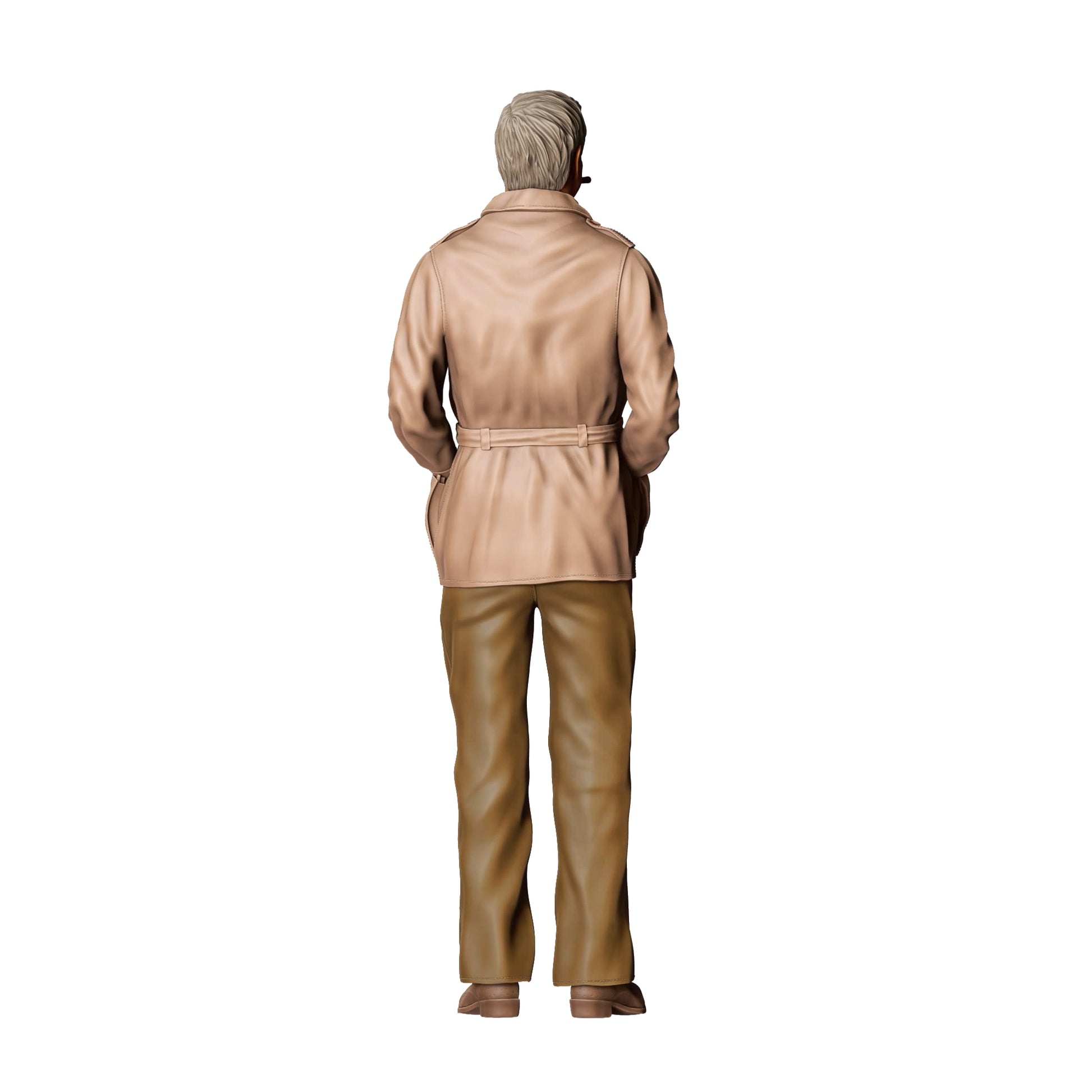 Product photo diorama and model building miniature figure: Everyday Heroes: Man in Leather Jacket