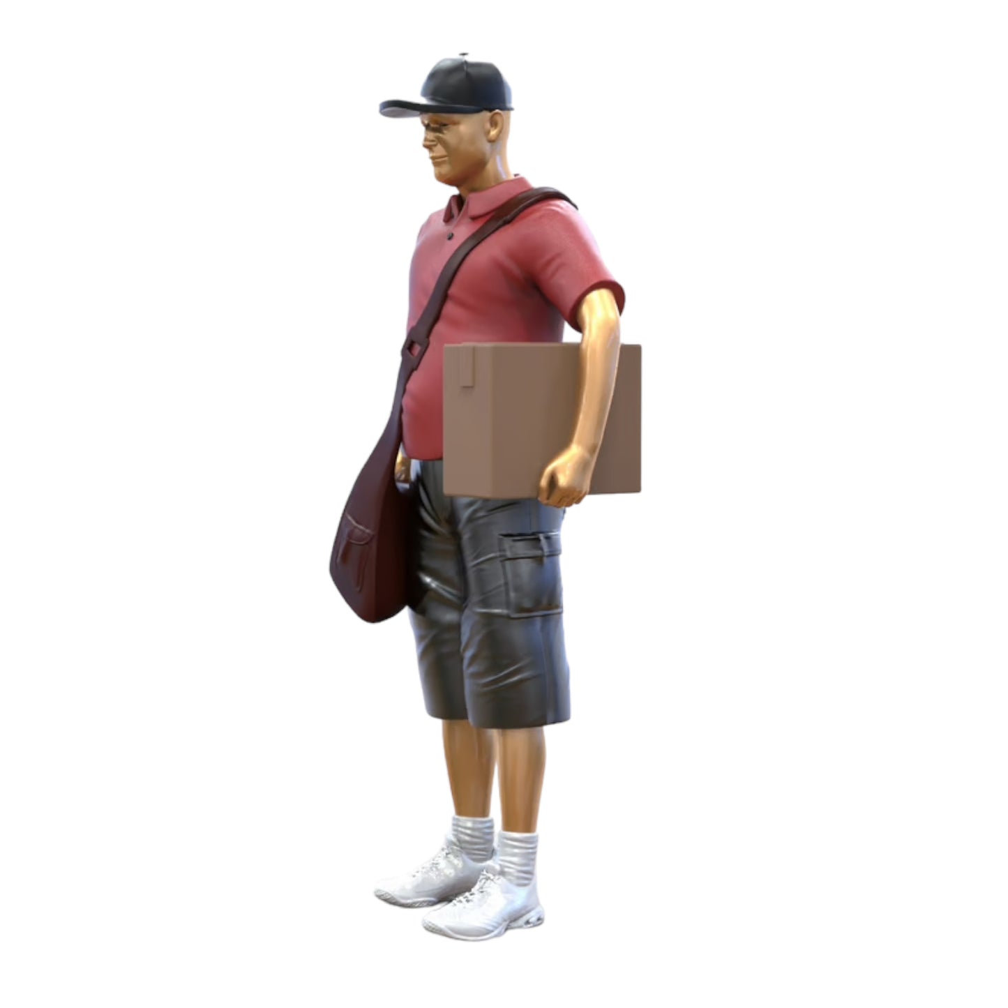 Produktfoto 0: Zusteller: Paketbote mit Paket