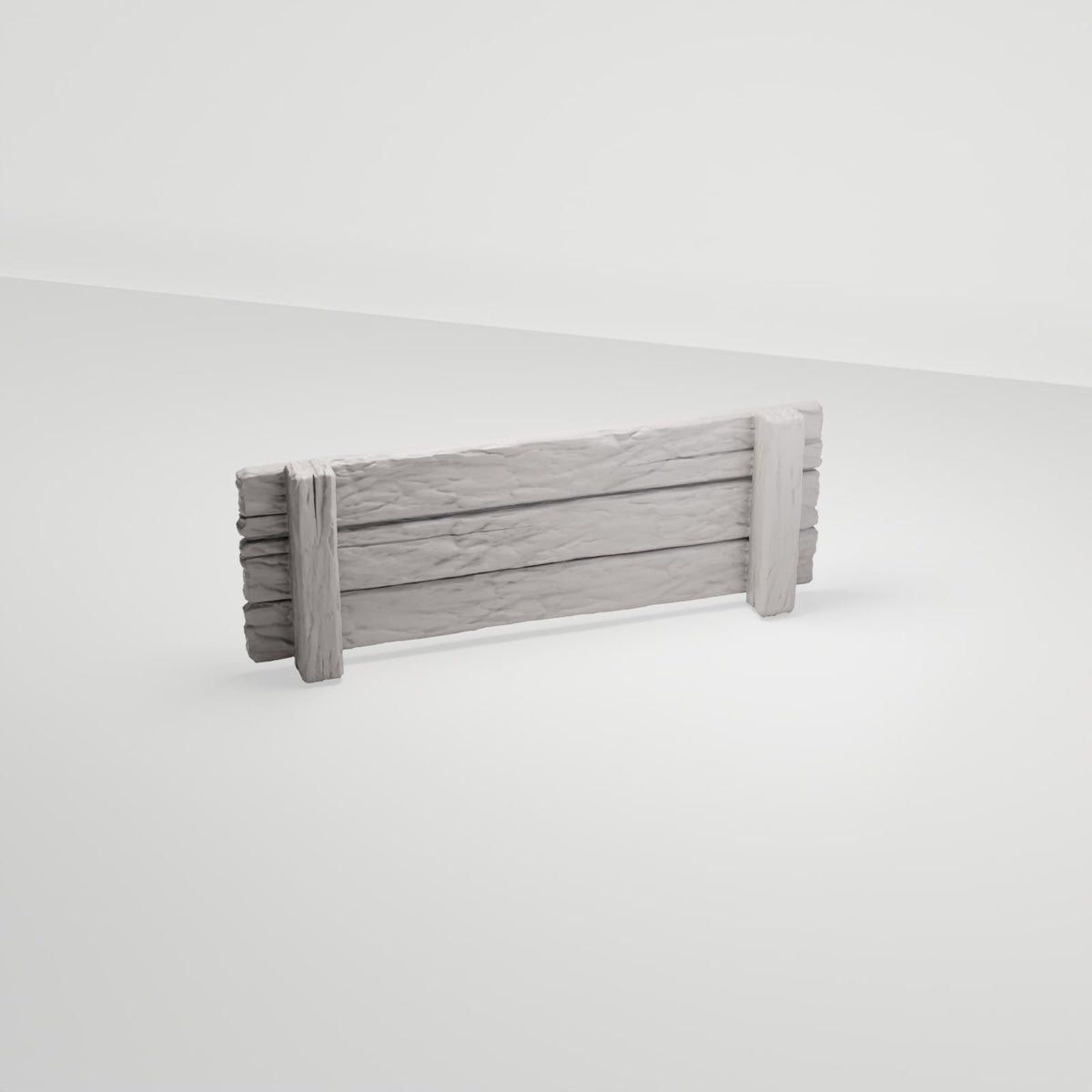 MyPortal 233 3: Diorama terrain: Wooden barrier as fence segment (Ref. 233D)