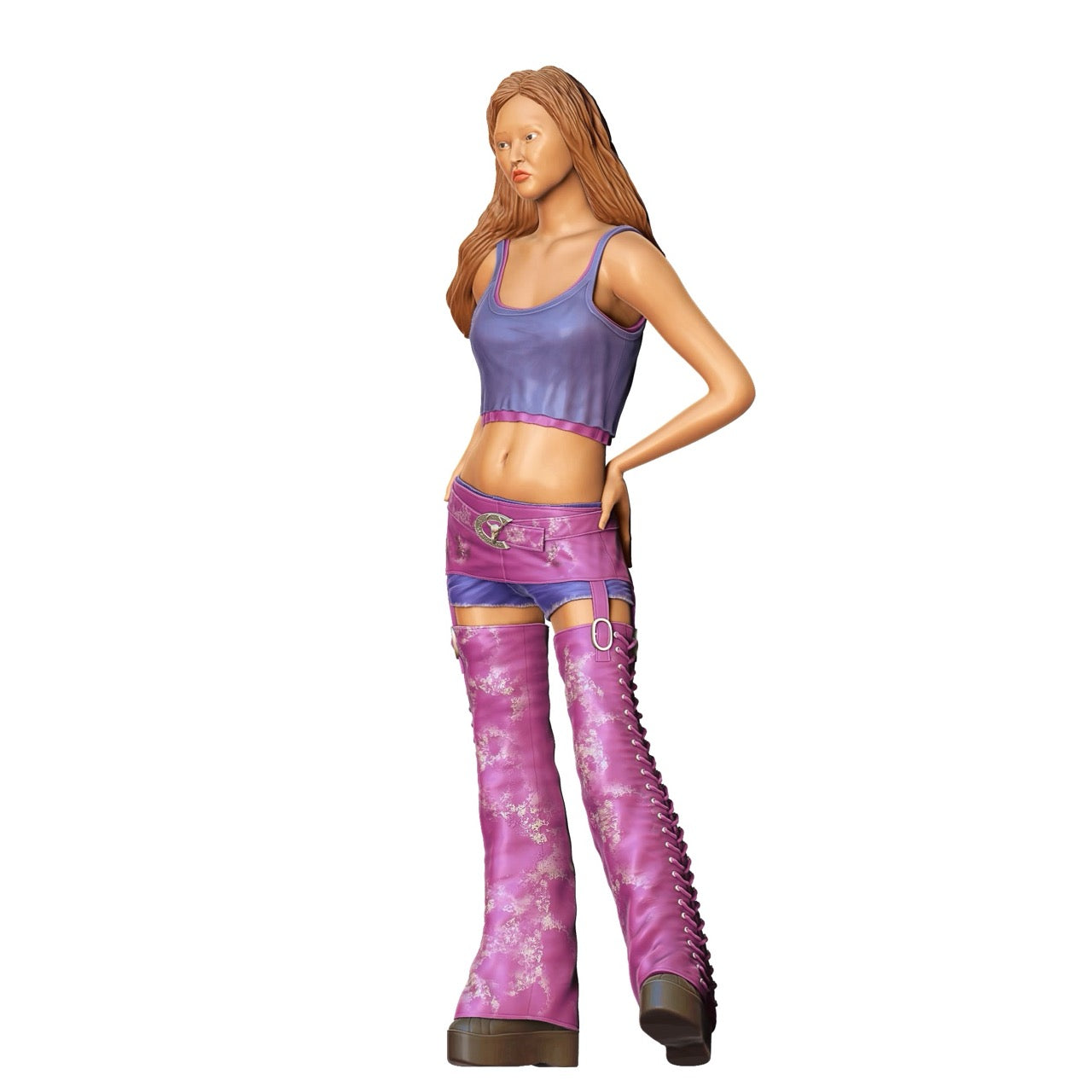 Product image 6 of 6: Miniature Figure: Woman with Top and Long Pants (No. 280)