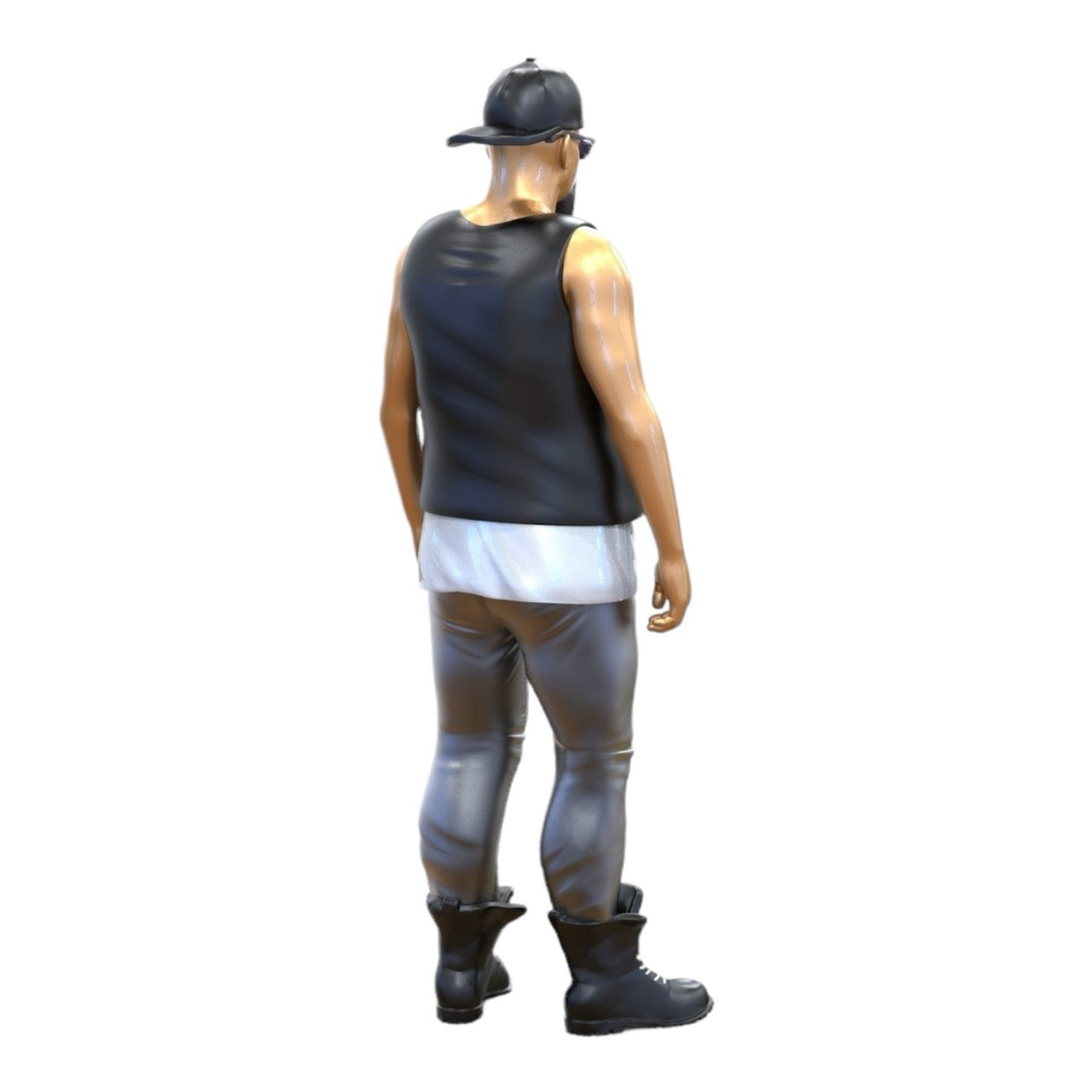 Miniature Figure: Biker/Gang Member with Vest and Sunglasses (No. 285)
