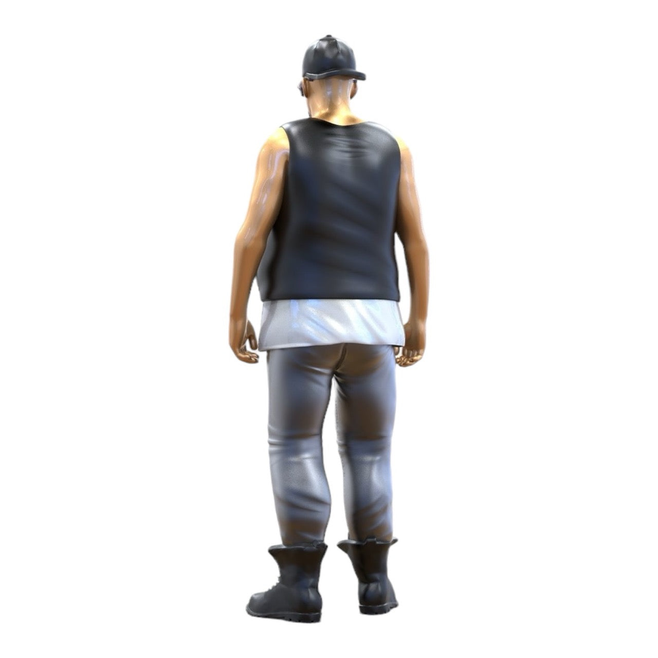 Miniature Figure: Biker/Gang Member with Vest and Sunglasses (No. 285)