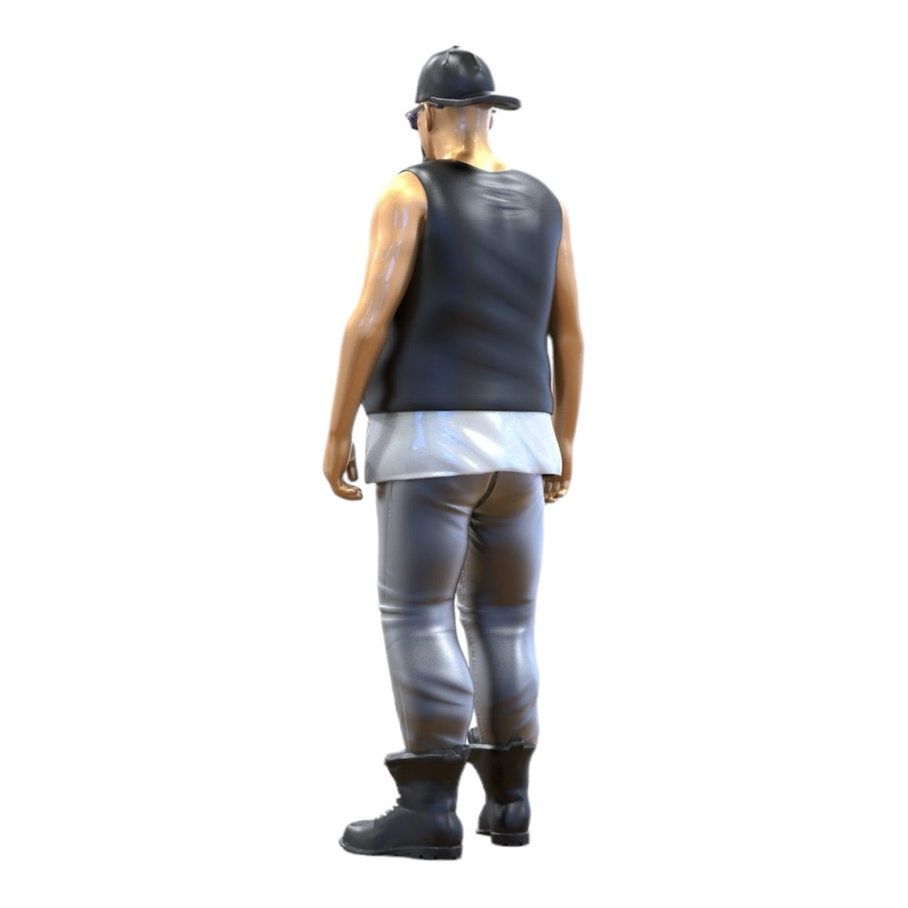 Miniature Figure: Biker/Gang Member with Vest and Sunglasses (No. 285)
