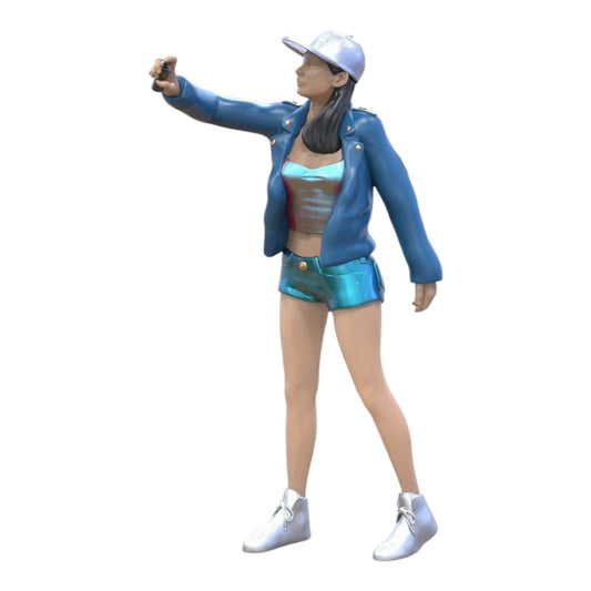 Miniature Figure: Teenage Sprayer - Young Woman with Cap and Graffiti Spray Can (No. 287)