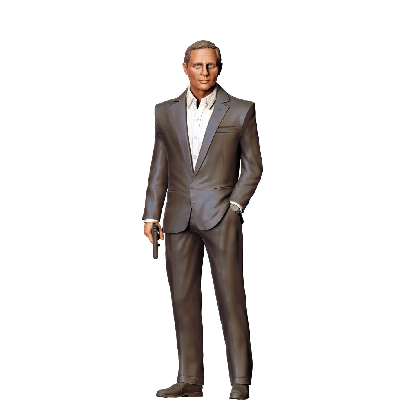 Diorama model building product photo 0: Secret agent in suit with pistol C (Ref. No. 368)