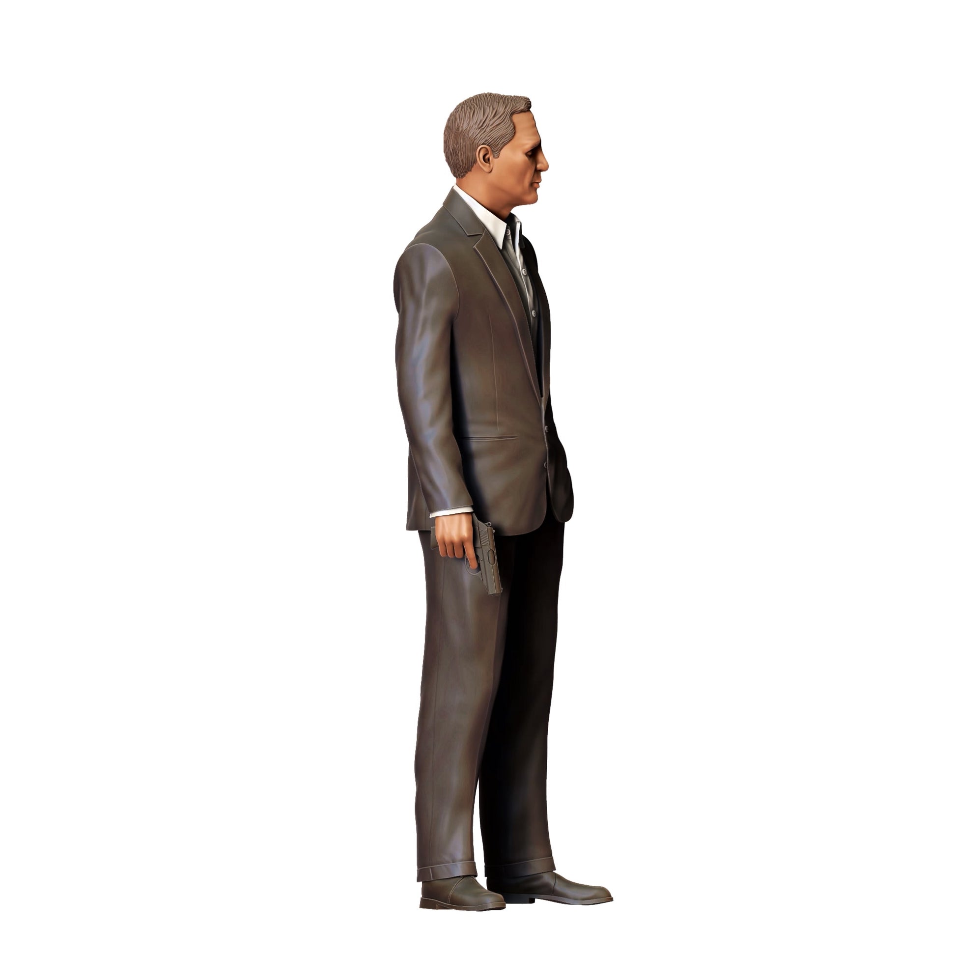 Diorama model building product photo 0: Secret agent in suit with pistol C (Ref. No. 368)