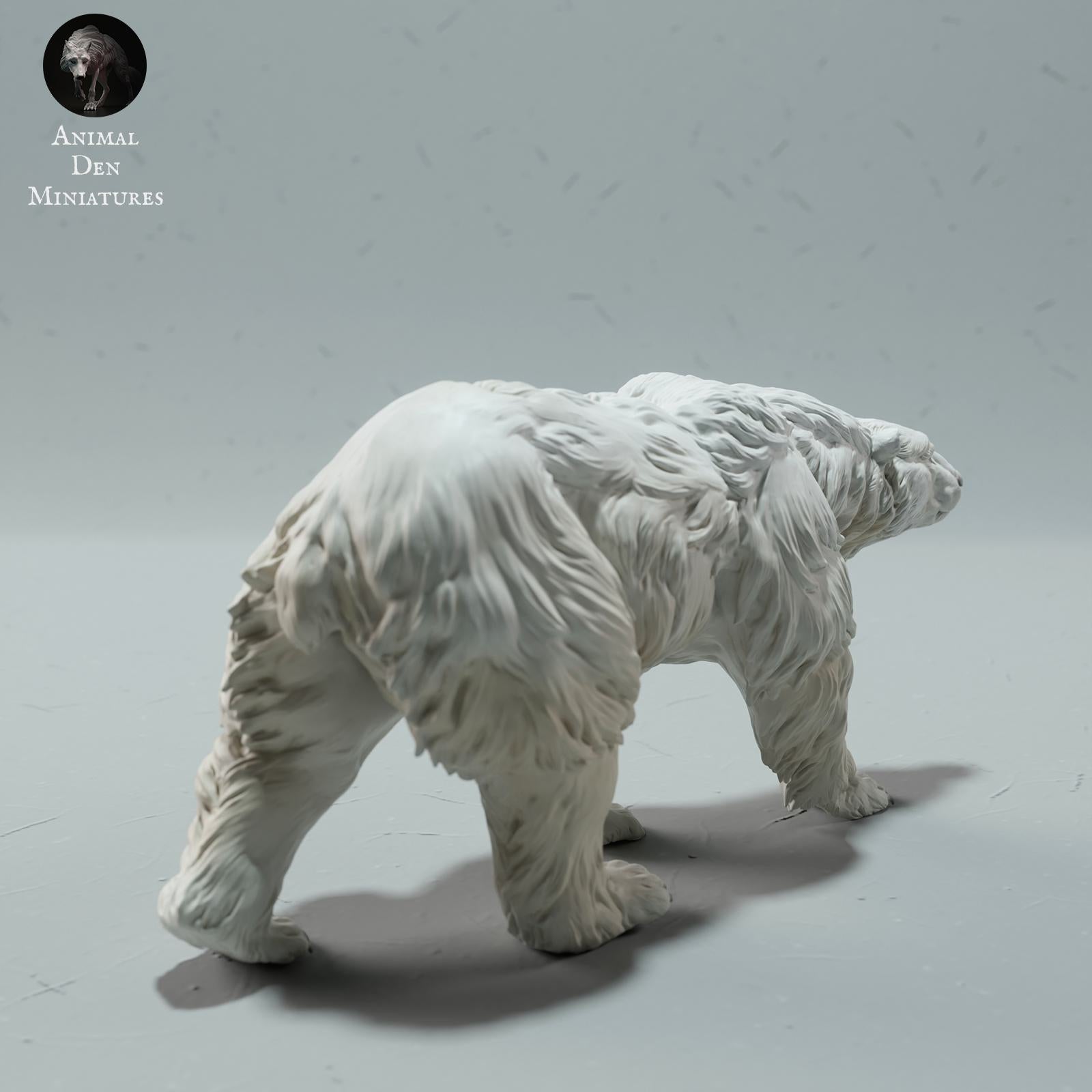 Product photo Animal Figure Diorama, Model Building: 0: Wildlife Figure: Walking Polar Bear – Polar Bear (Ref 01_01_24)
