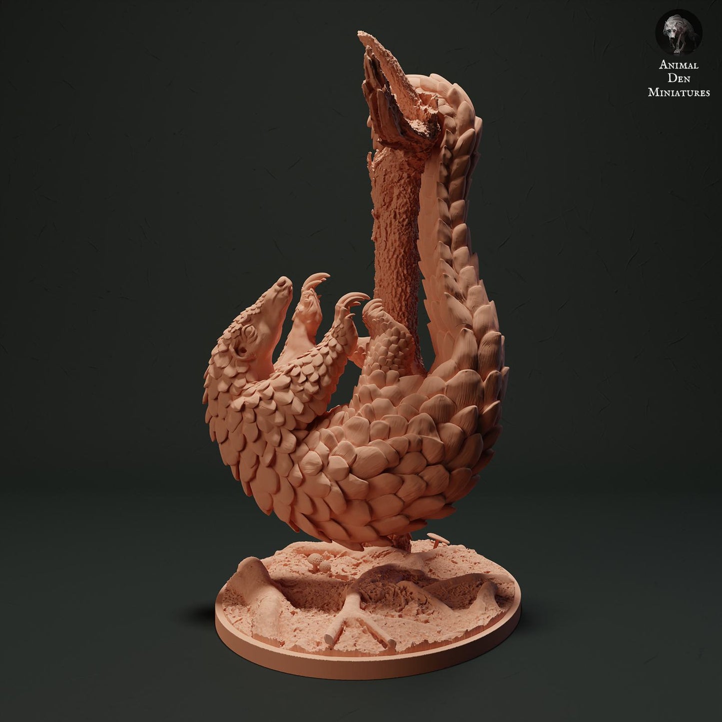 Produktfoto Tier Figur Diorama, Modellbau: 0: Dschungel Tier Figur: hängendes Malaiisches Schuppentier - Sunda-Pangolin (Ref 01_01_06)