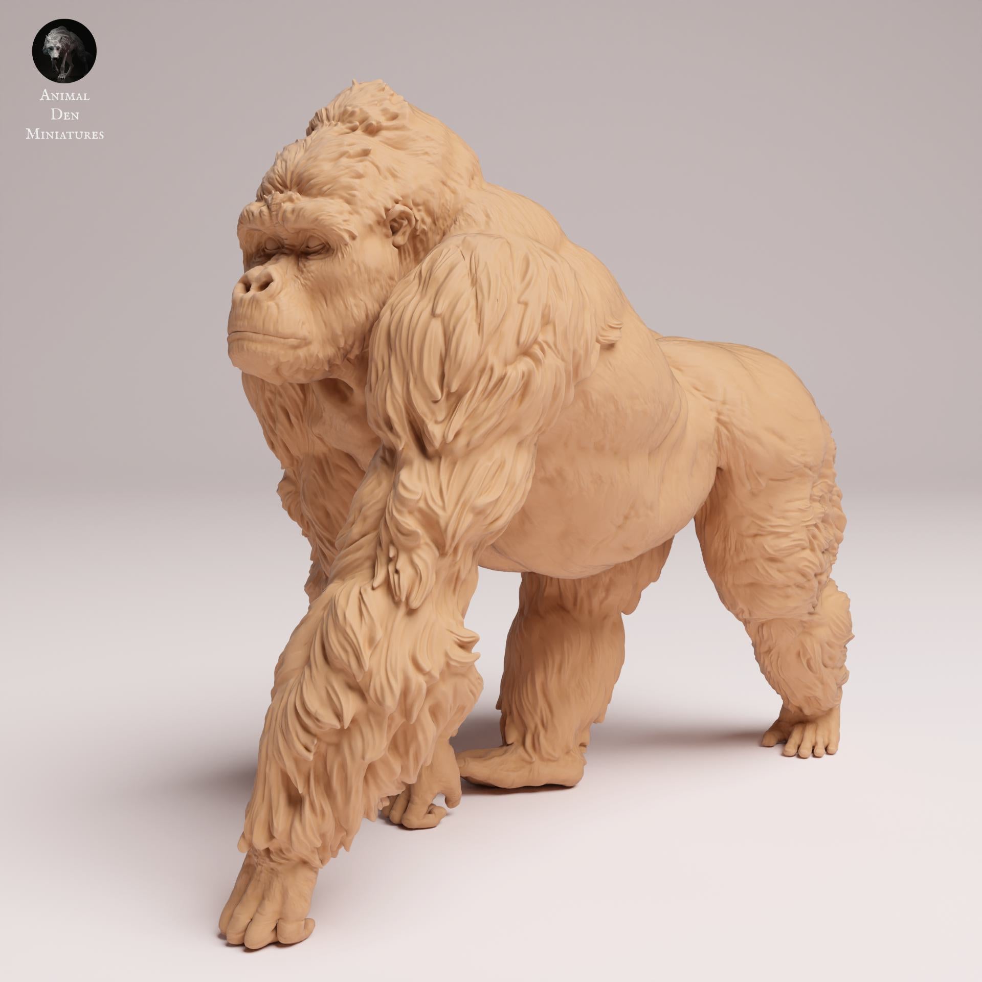 Product photo Animal Figure Diorama, Model Building: 0: Jungle Animal Figure: Eastern Lowland Gorilla – Silverback (Ref 25_07_08)