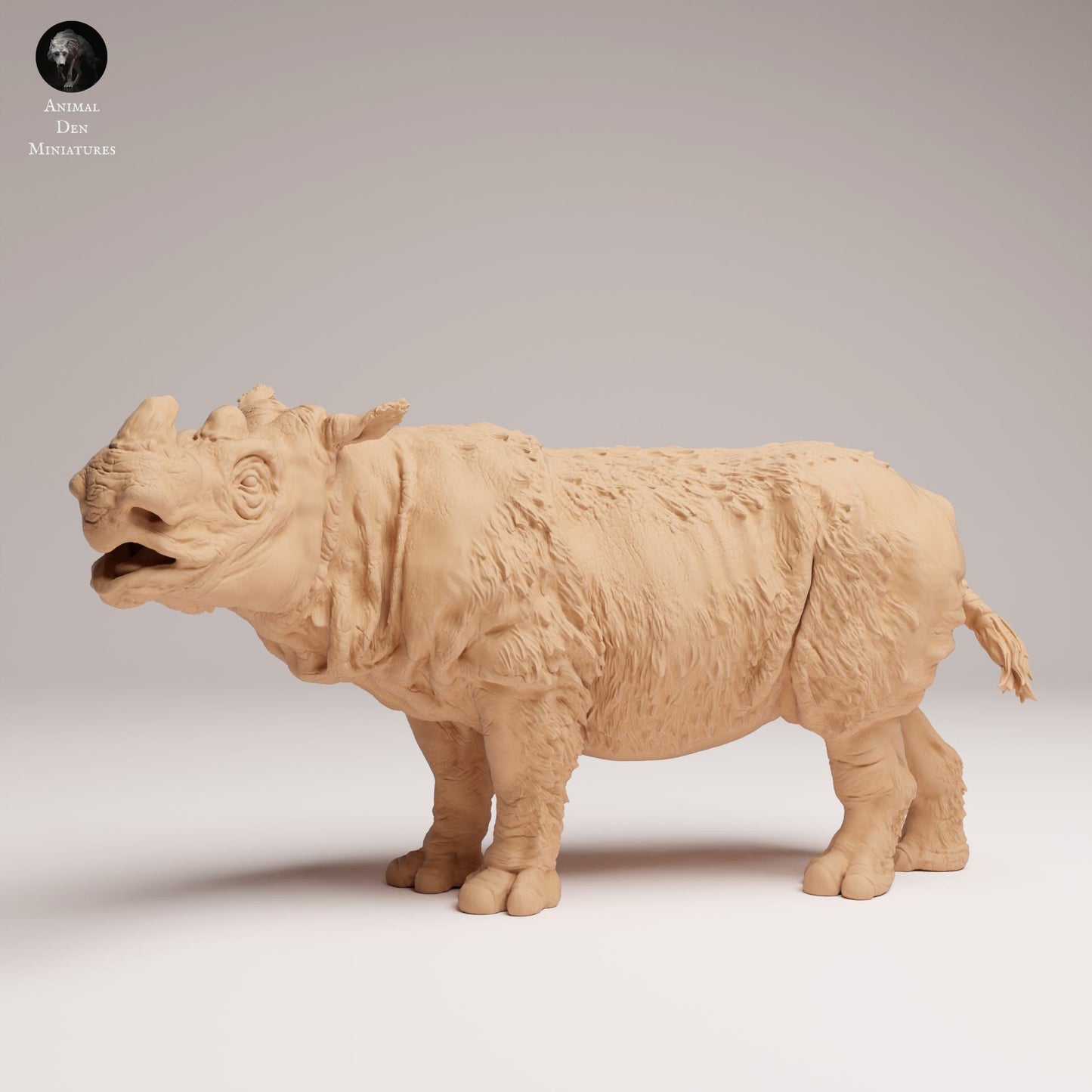 Produktfoto Tier Figur Diorama, Modellbau: 0: Wildtier Figur: Sumatra-Nashorn Männchen (Ref 25_03_06)
