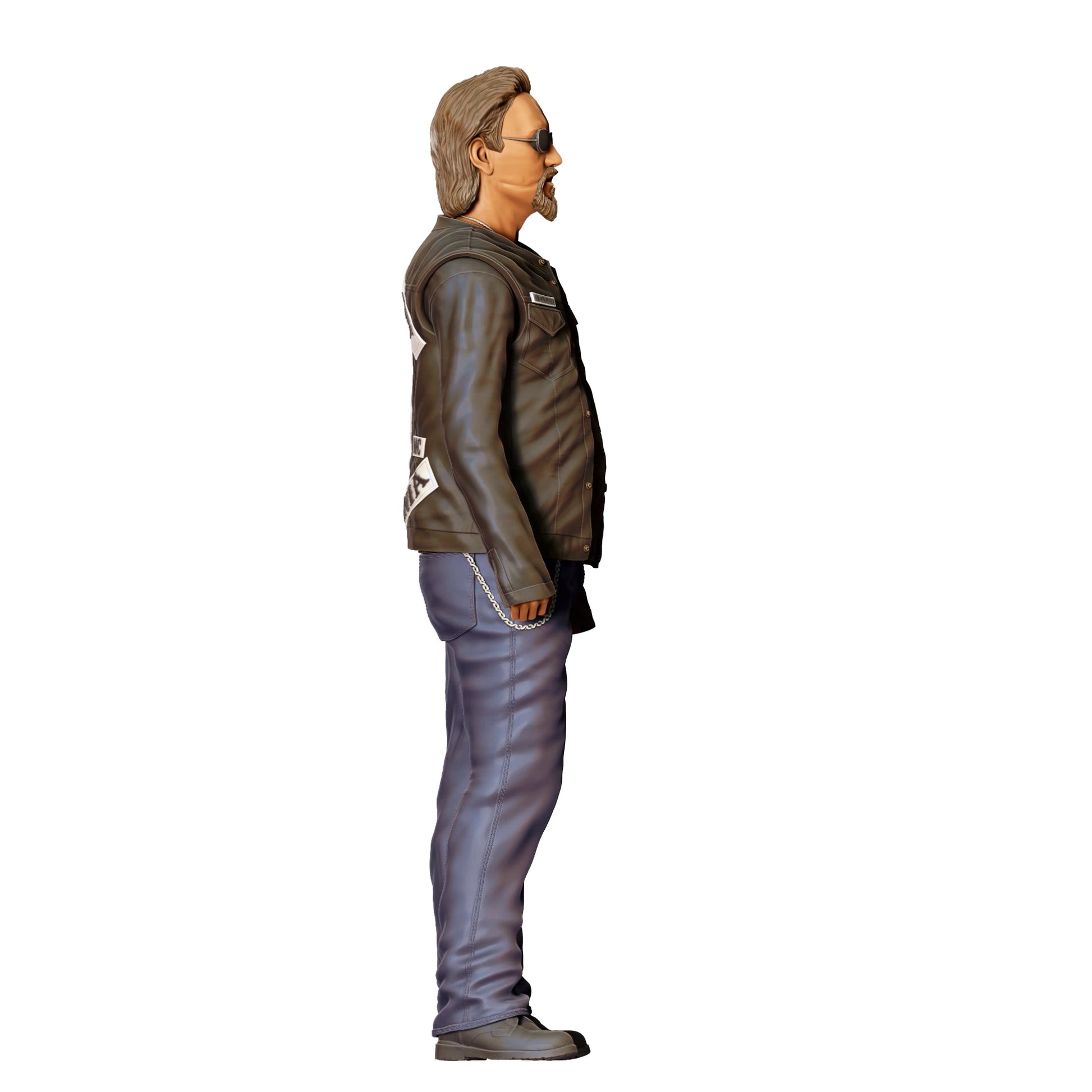 Diorama model building product photo 0: Member of a motorcycle gang - Biker 2 (Ref. No. 345)