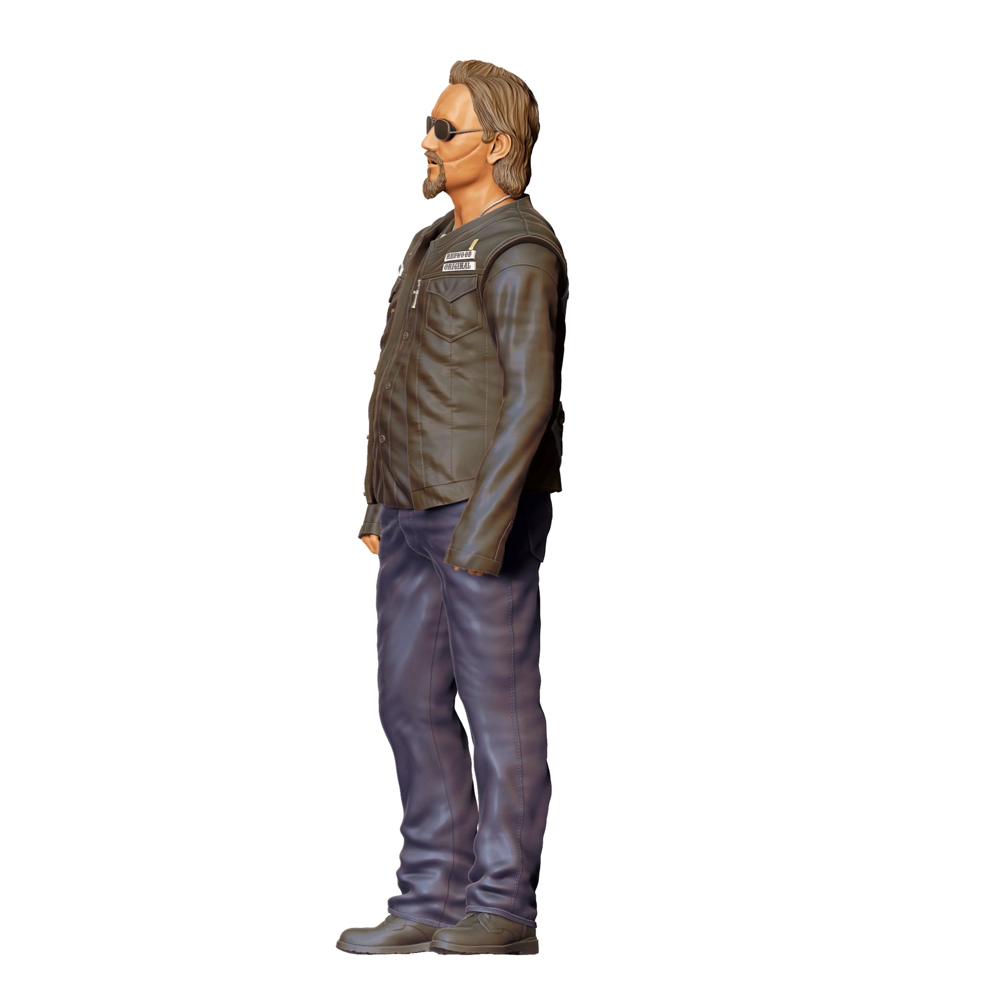 Diorama model building product photo 0: Member of a motorcycle gang - Biker 2 (Ref. No. 345)