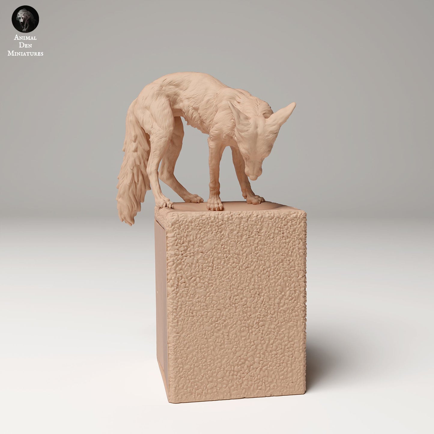 Produktfoto Tier Figur Diorama, Modellbau: 0: Wildtier Figur: Rotfuchs auf Müll (Ref 24_09_03)