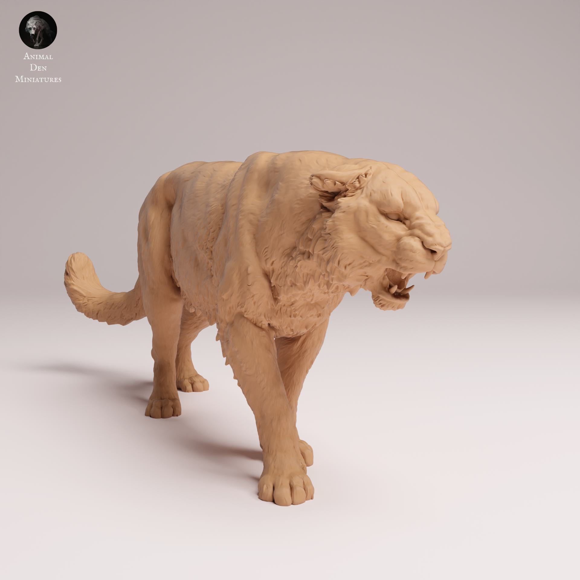 Product photo Animal Figure Diorama, Model Building: 0: Wild Animal Figure: Amur Leopard – roaring (Ref 25_07_04)