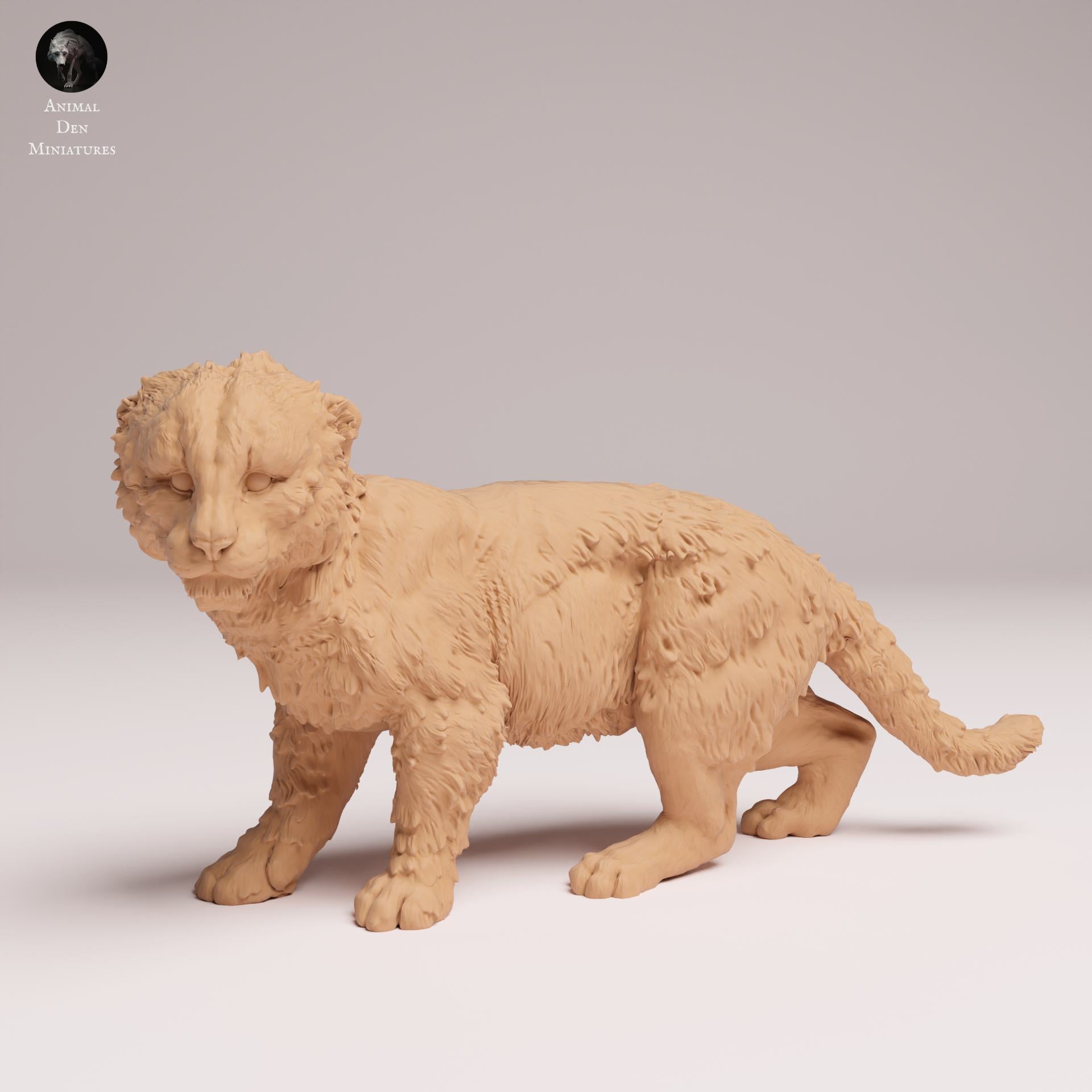 Product photo Animal Figure Diorama, Model Building: 0: Wild Animal Figure: Amur Leopard Cub – Animal Miniature for Dioramas (Ref 25_07_17)