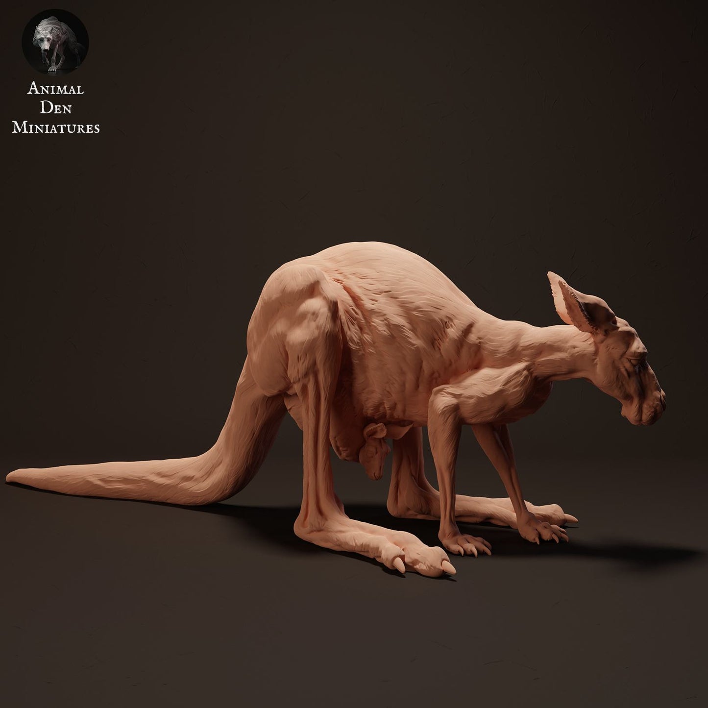 Produktfoto Tier Figur Diorama, Modellbau: 0: Wildtier Figur: Rotes Känguru Weibchen (Ref 01_01_08)