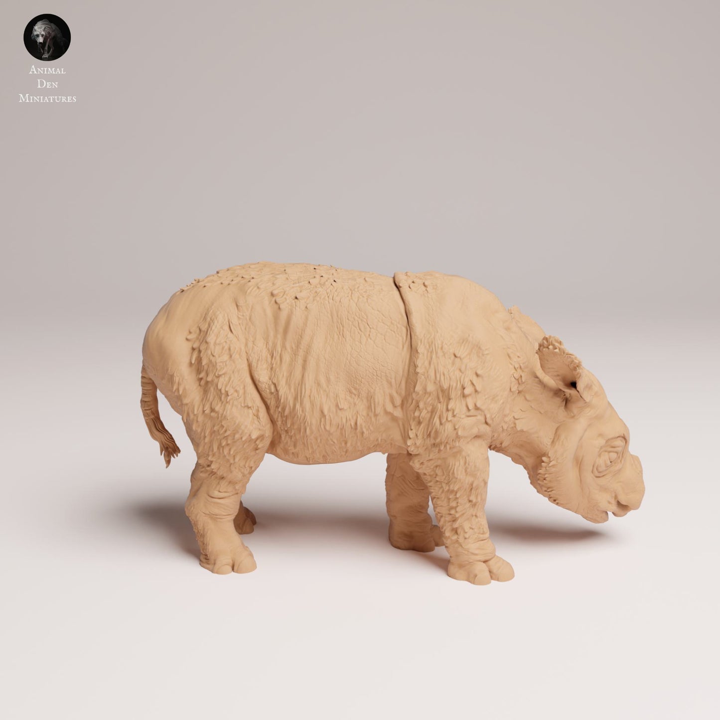 Produktfoto Tier Figur Diorama, Modellbau: 0: Wildtier Figur: Sumatra-Nashornkalb (Ref 25_03_01)