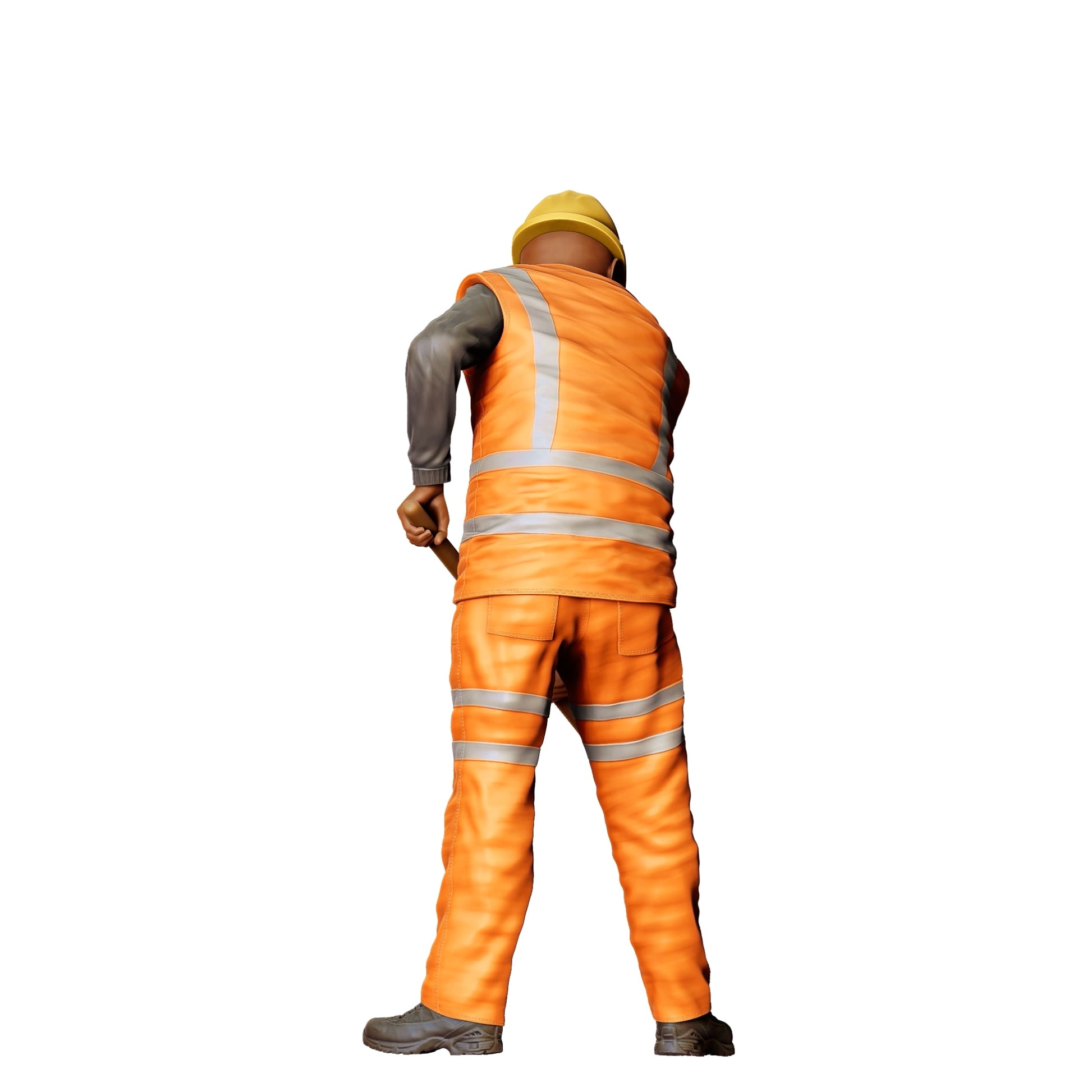 Diorama Model Building Product Photo 0: Worker on the Track with Shovel - Railway Worker/Construction Worker C (Ref. No. 389)