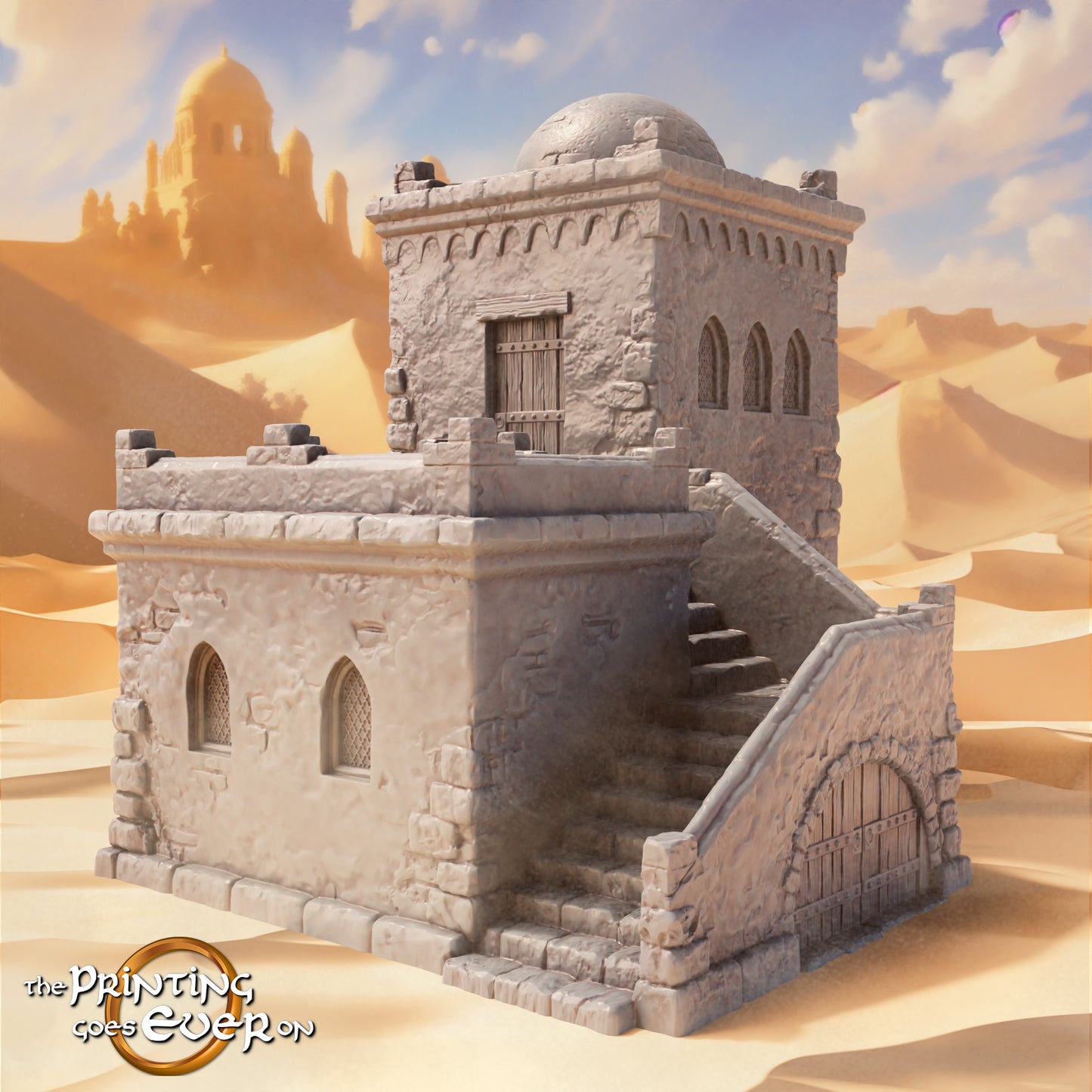Product photo Tabletop 28mm The Printing Goes Ever On (TPGEO) 0: Oriental House A - Dwelling in the Desert - Habitats of the Southern People