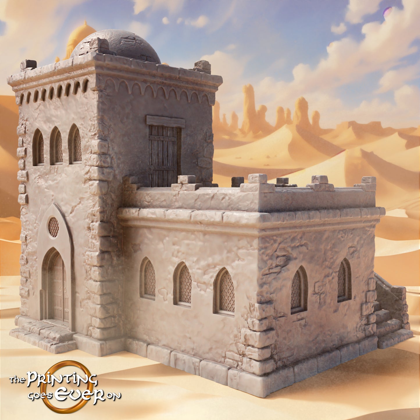 Product photo Tabletop 28mm The Printing Goes Ever On (TPGEO) 0: Oriental House A - Dwelling in the Desert - Habitats of the Southern People