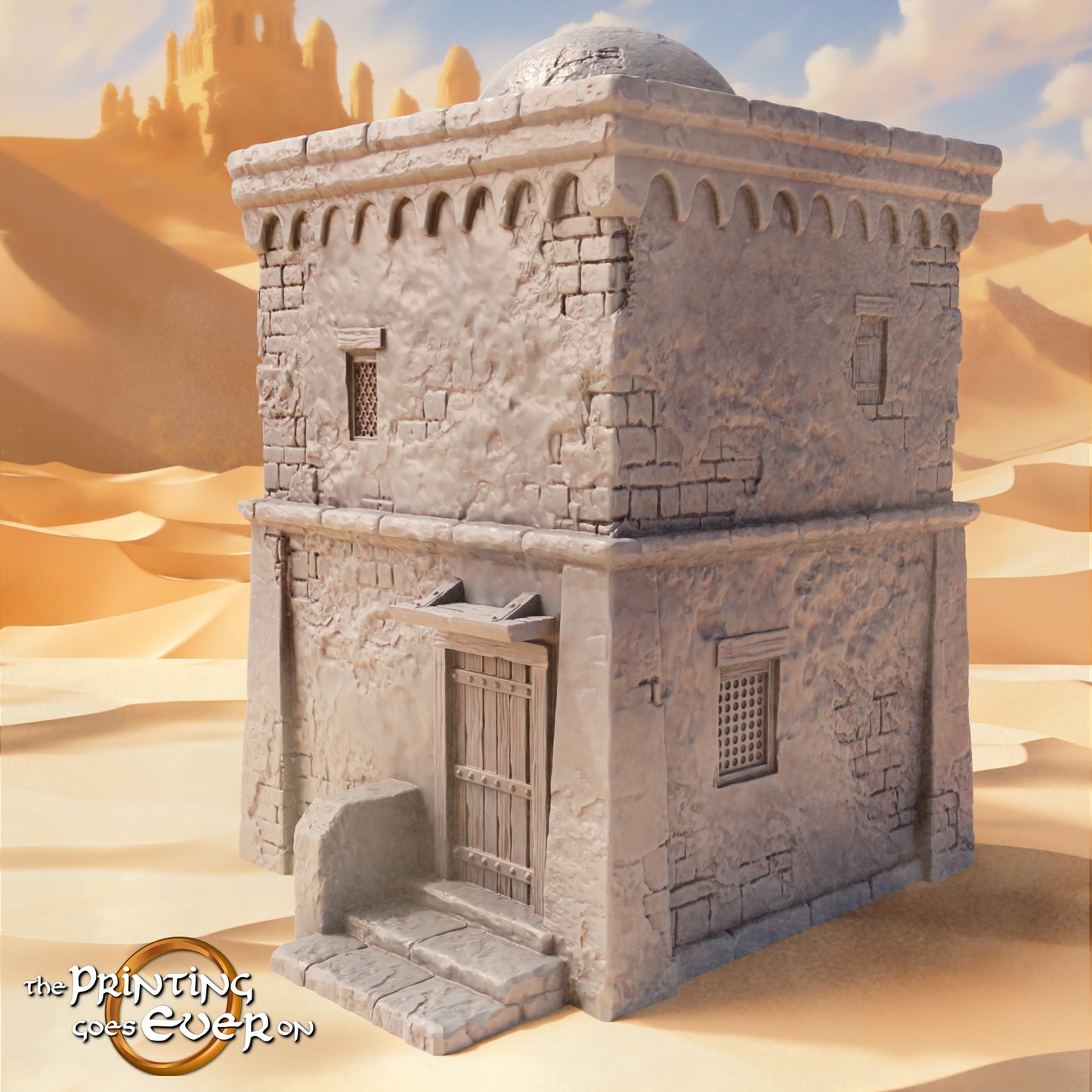 Product photo Tabletop 28mm The Printing Goes Ever On (TPGEO) 0: Oriental House C - Dwelling in the Desert - Habitats of the People from the South