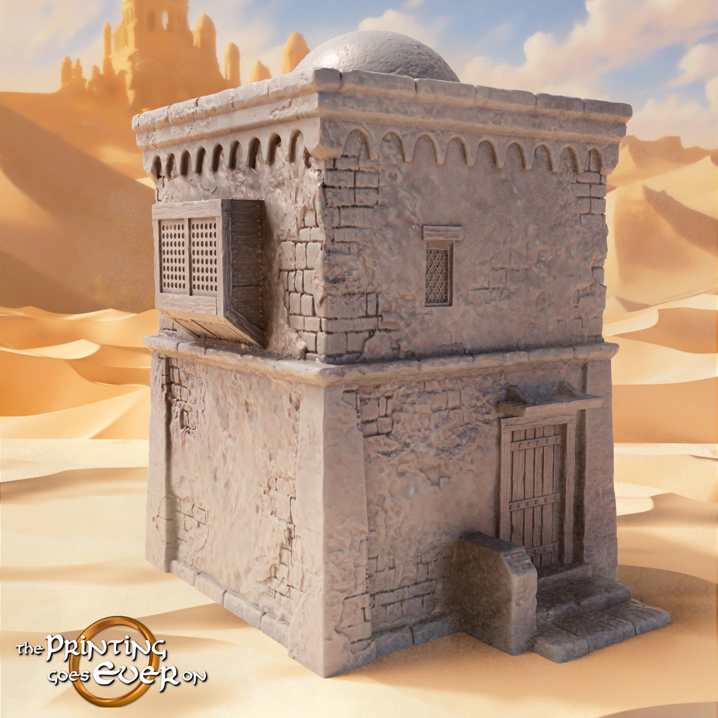 Product photo Tabletop 28mm The Printing Goes Ever On (TPGEO) 0: Oriental House C - Dwelling in the Desert - Habitats of the People from the South
