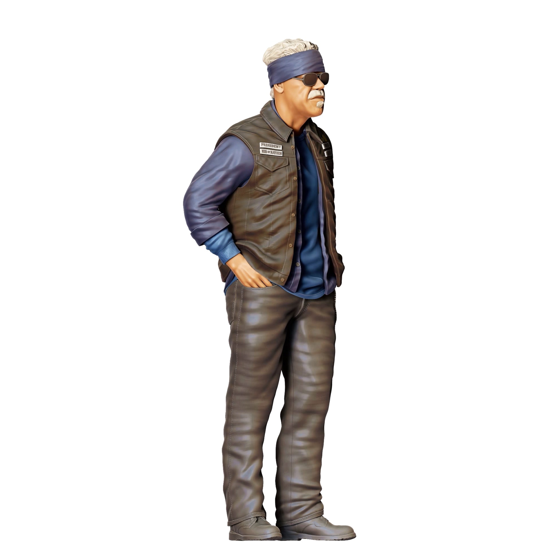Diorama Model Building Product Photo 0: Leader of a Motorcycle Gang - Biker 3 (Ref. No. 346)