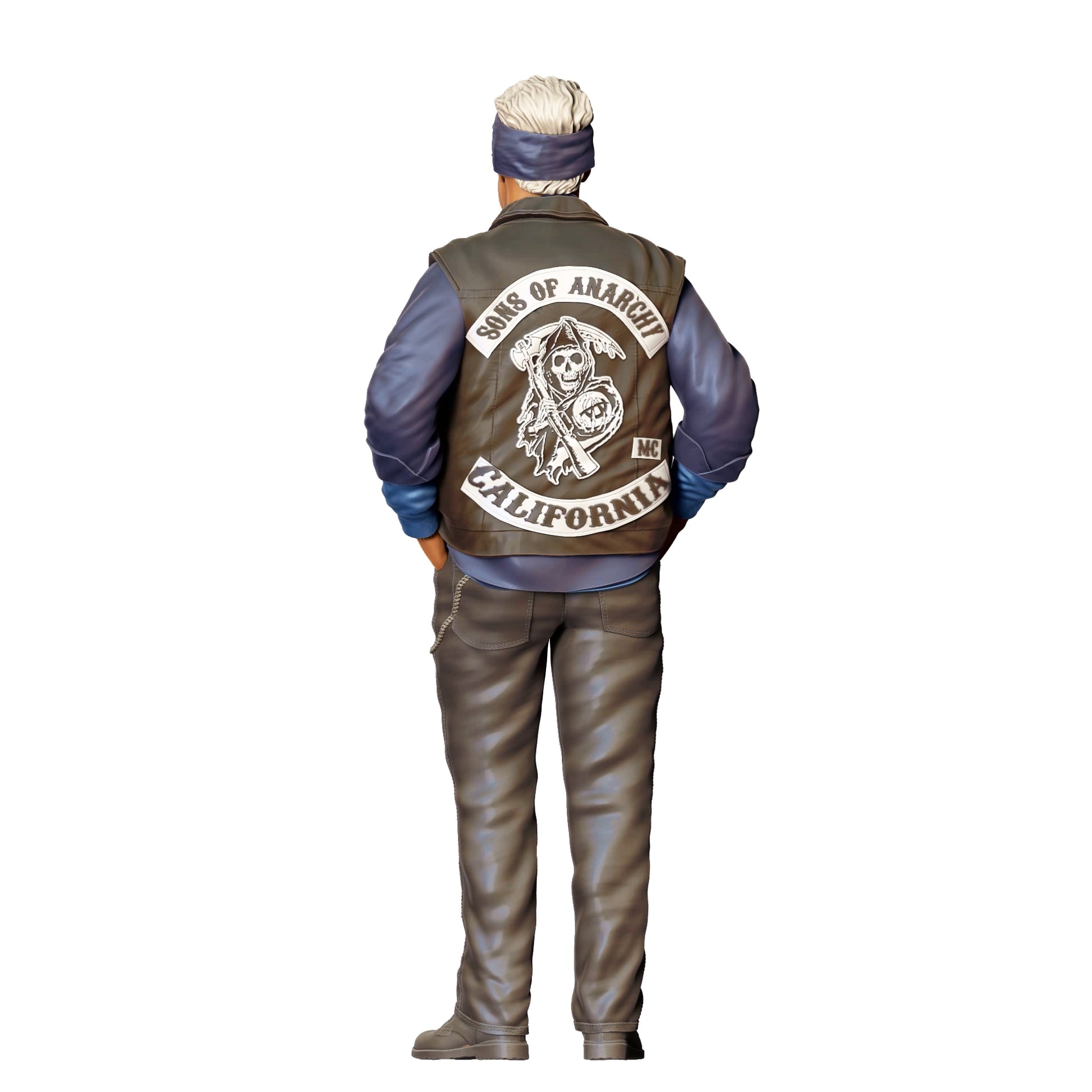 Diorama Model Building Product Photo 0: Leader of a Motorcycle Gang - Biker 3 (Ref. No. 346)