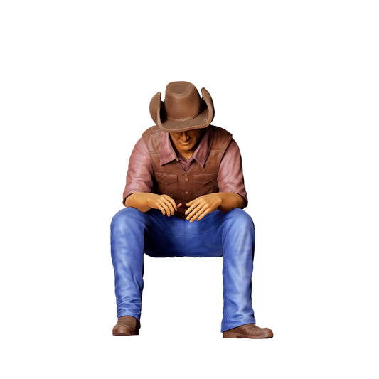 Diorama model building product photo 0: People sitting on car - Man 3 (Ref. No. 351)