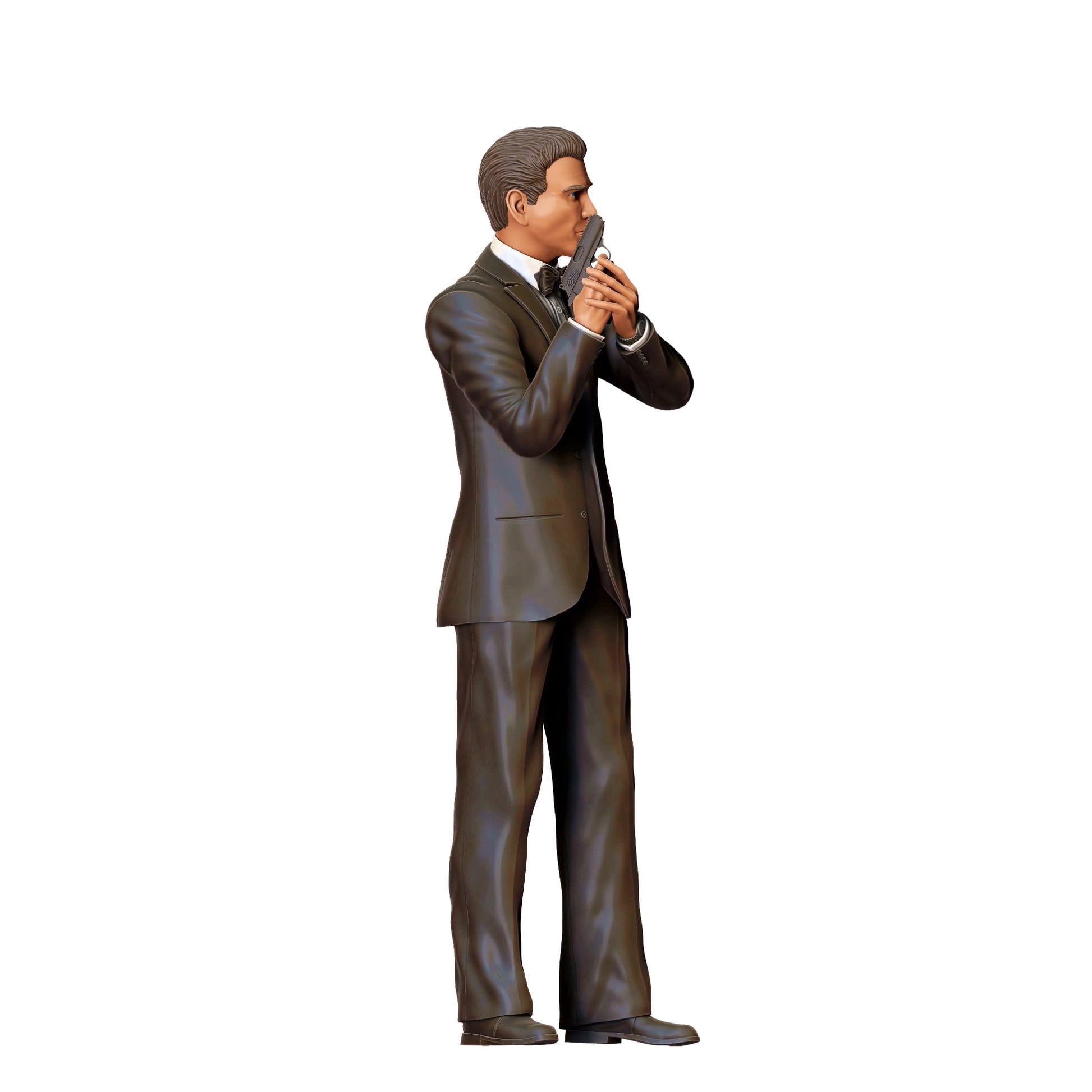 Diorama model building product photo 0: Secret agent in suit with pistol D (Ref. No. 369)