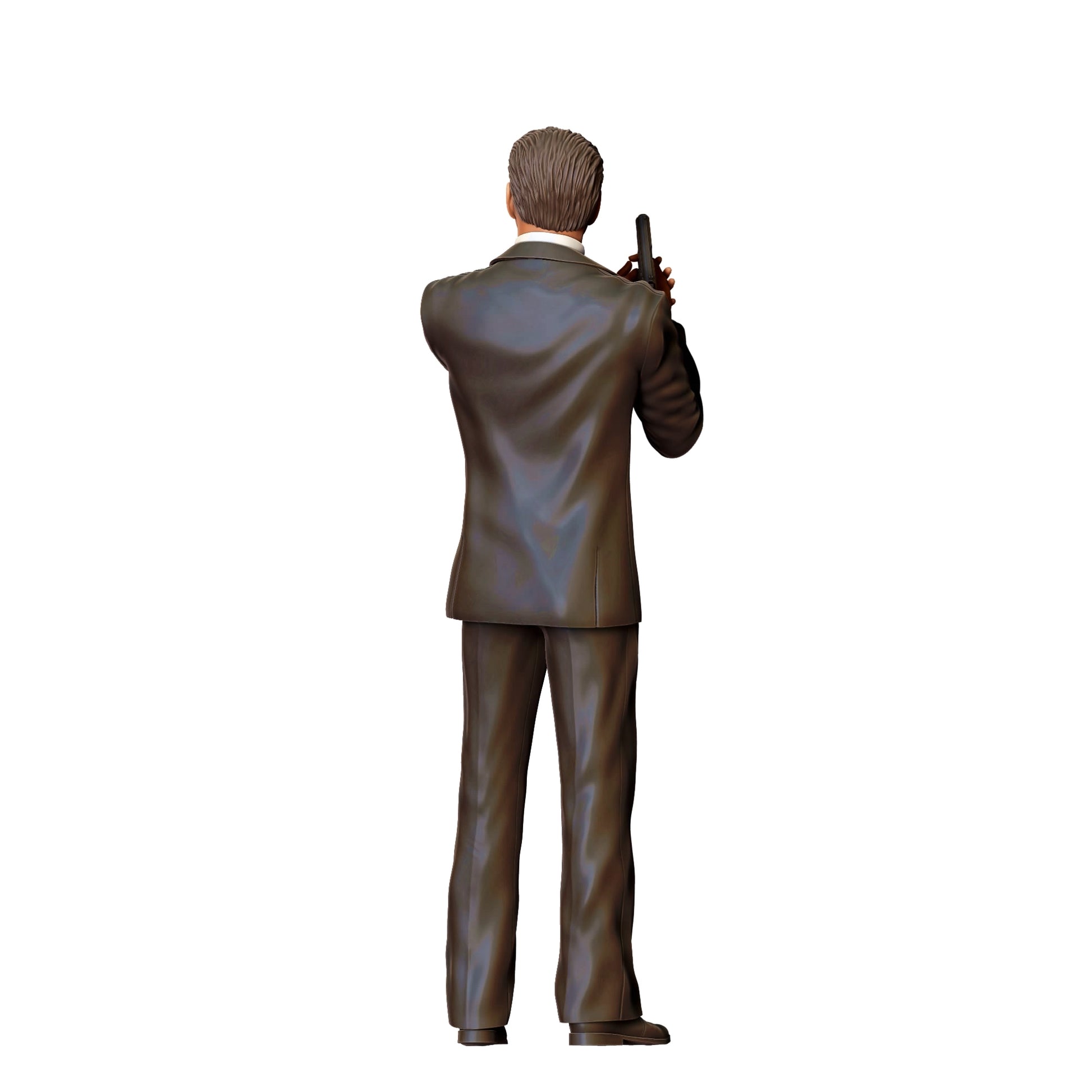 Diorama model building product photo 0: Secret agent in suit with pistol D (Ref. No. 369)