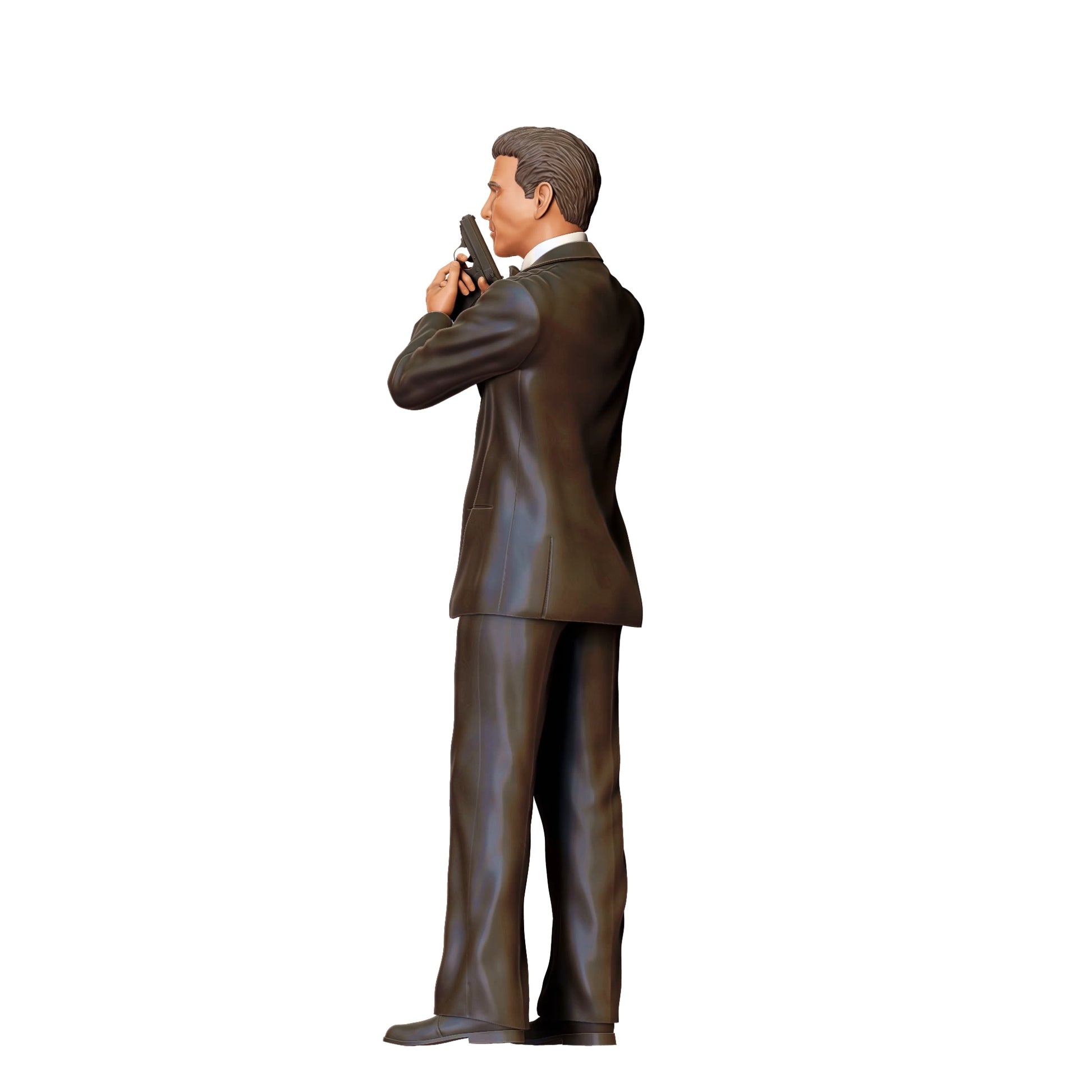Diorama model building product photo 0: Secret agent in suit with pistol D (Ref. No. 369)