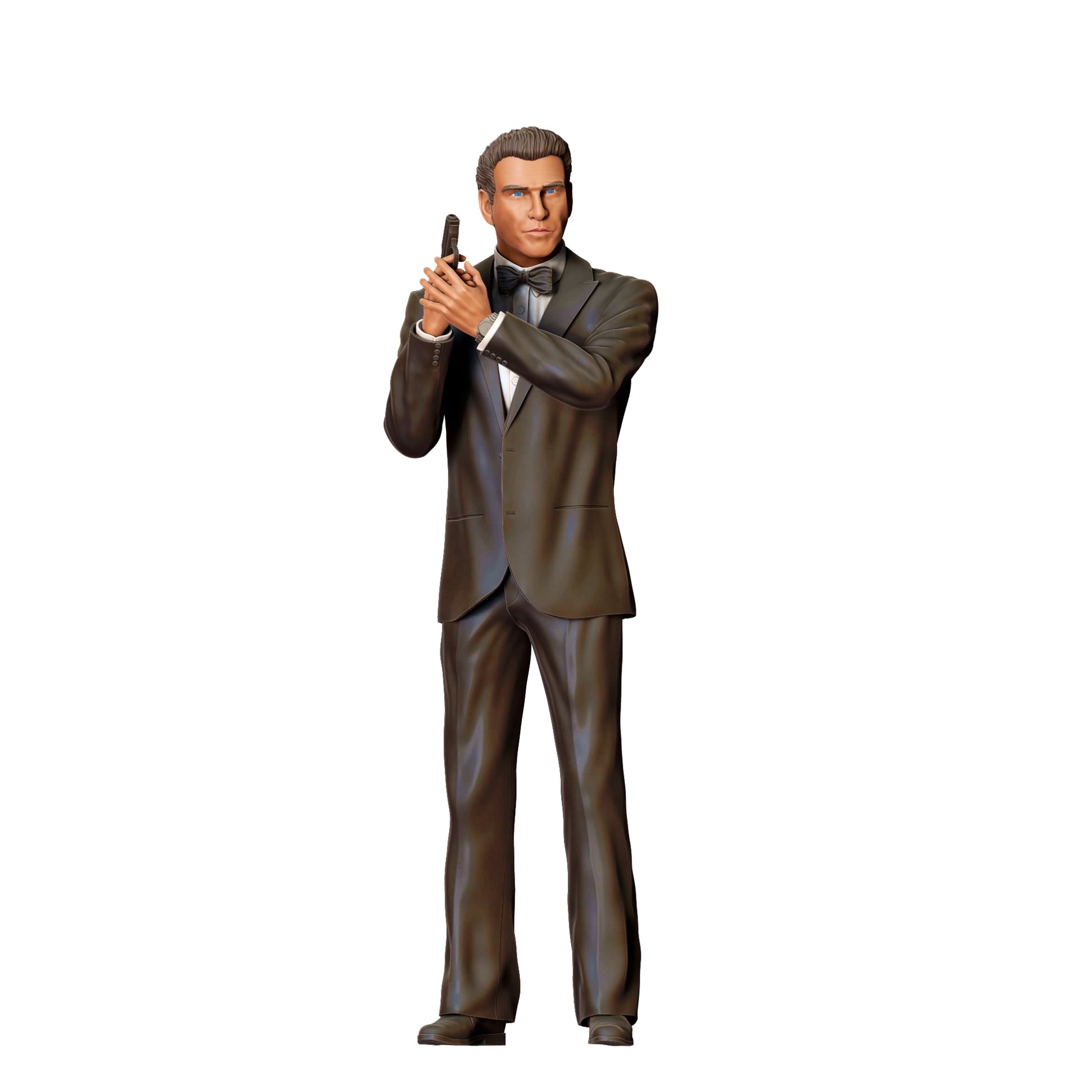 Diorama model building product photo 0: Secret agent in suit with pistol D (Ref. No. 369)