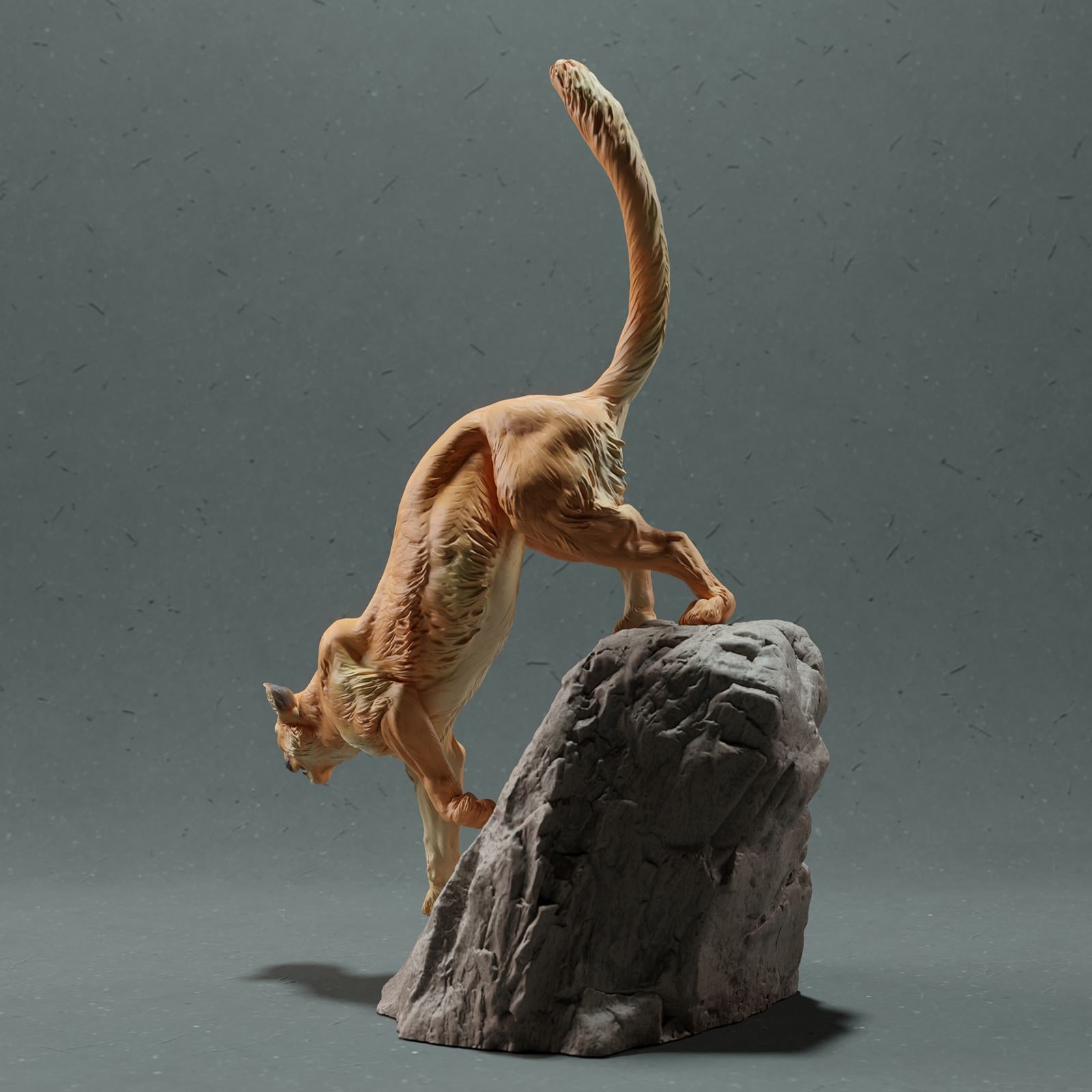Product photo Animal Figure Diorama, Model Building: 0: Wild Animal Figure: Mountain Lion – Puma (Ref 01_01_48)