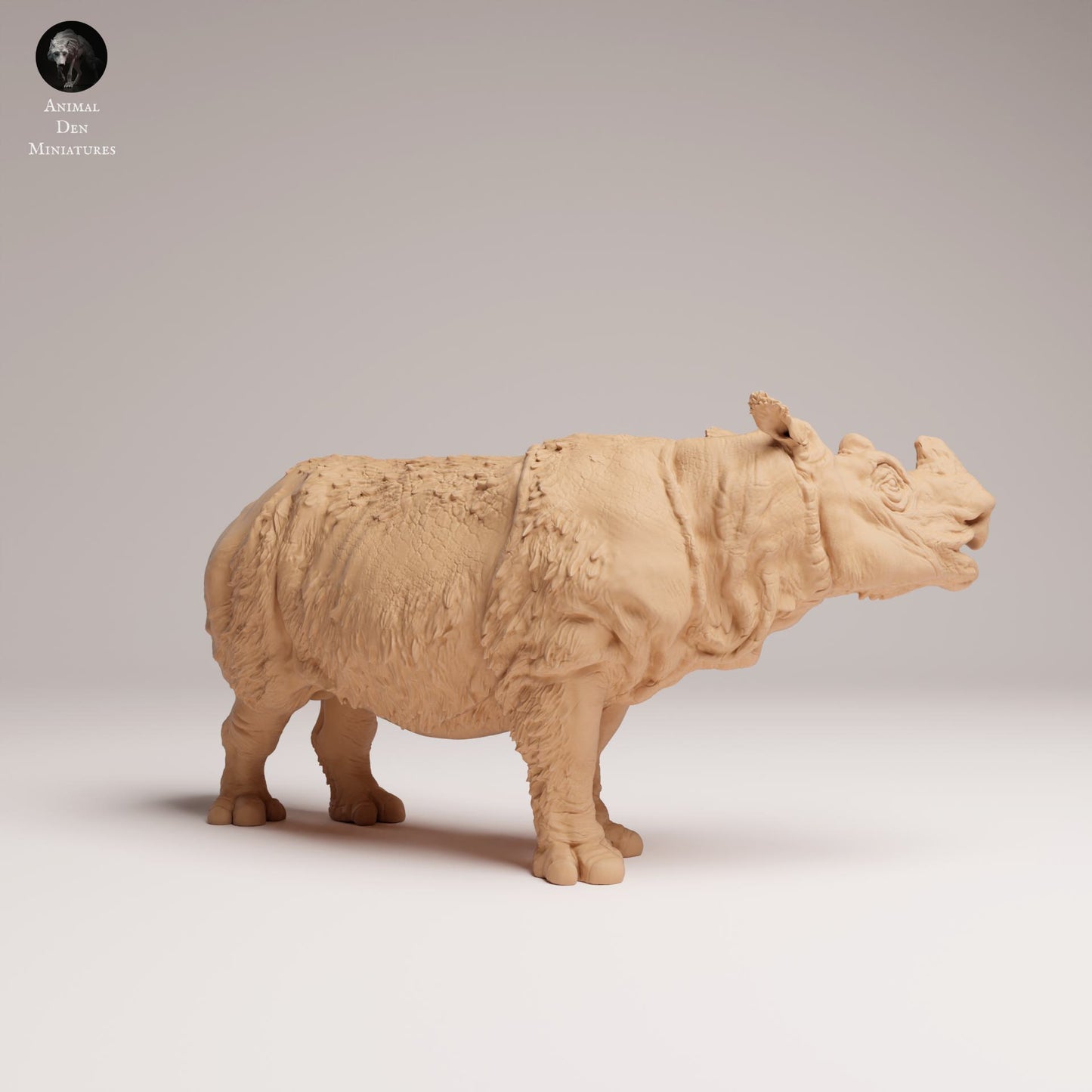 Produktfoto Tier Figur Diorama, Modellbau: 0: Wildtier Figur: Sumatra-Nashorn Männchen (Ref 25_03_06)