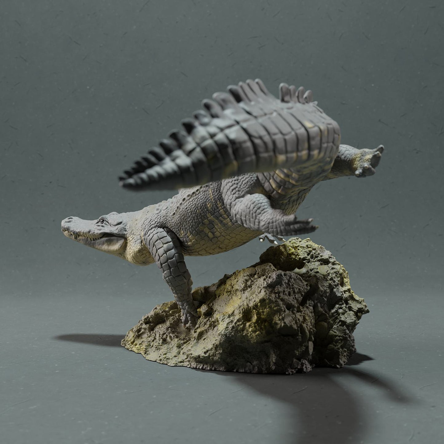 Produktfoto Tier Figur Diorama, Modellbau: 0: Wildtier Figur: schwimmender Amerikanischer Alligator (Ref 01_01_44)