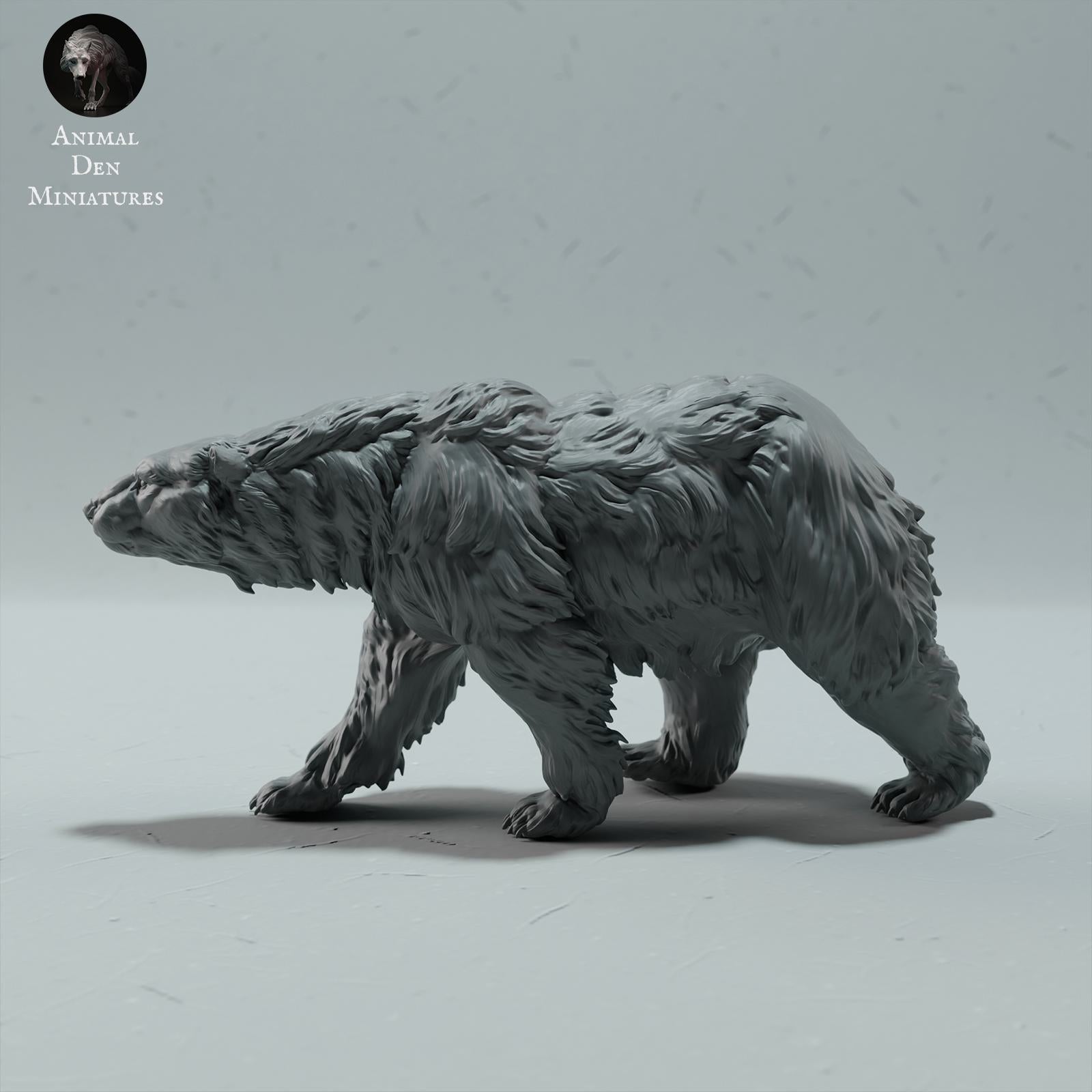Product photo Animal Figure Diorama, Model Building: 0: Wildlife Figure: Walking Polar Bear – Polar Bear (Ref 01_01_24)