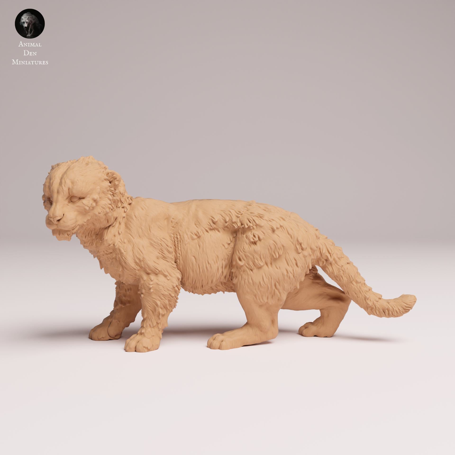 Product photo Animal Figure Diorama, Model Building: 0: Wild Animal Figure: Amur Leopard Cub – Animal Miniature for Dioramas (Ref 25_07_17)